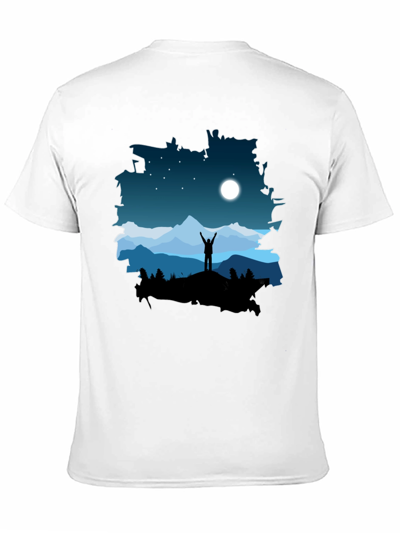 Mountain Night Sky T-Shirt