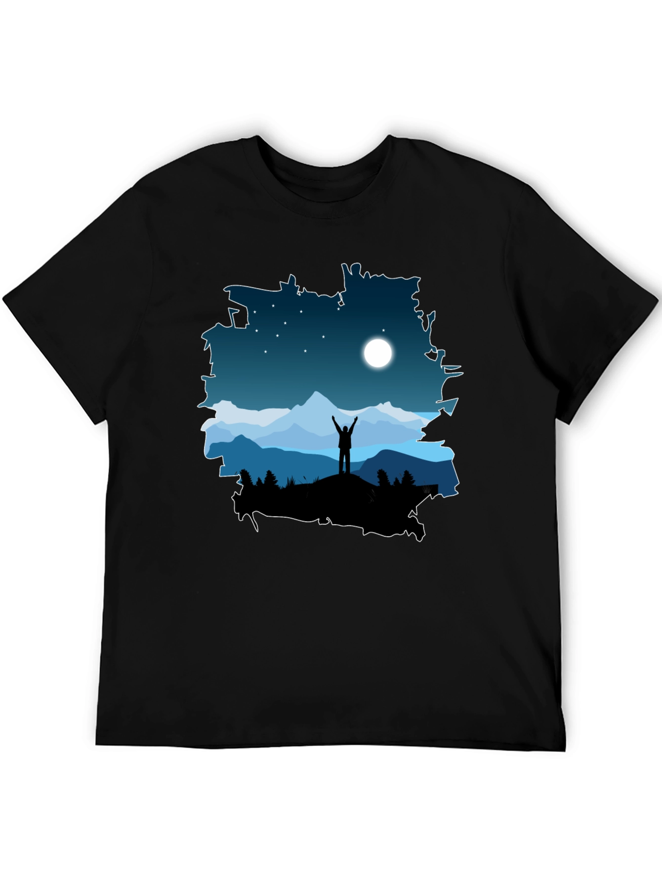 Mountain Night Sky T-Shirt