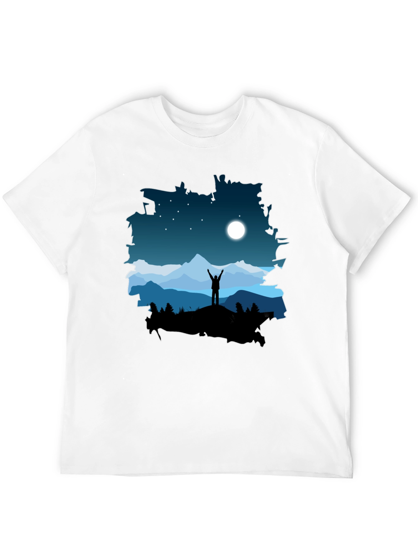 Mountain Night Sky T-Shirt