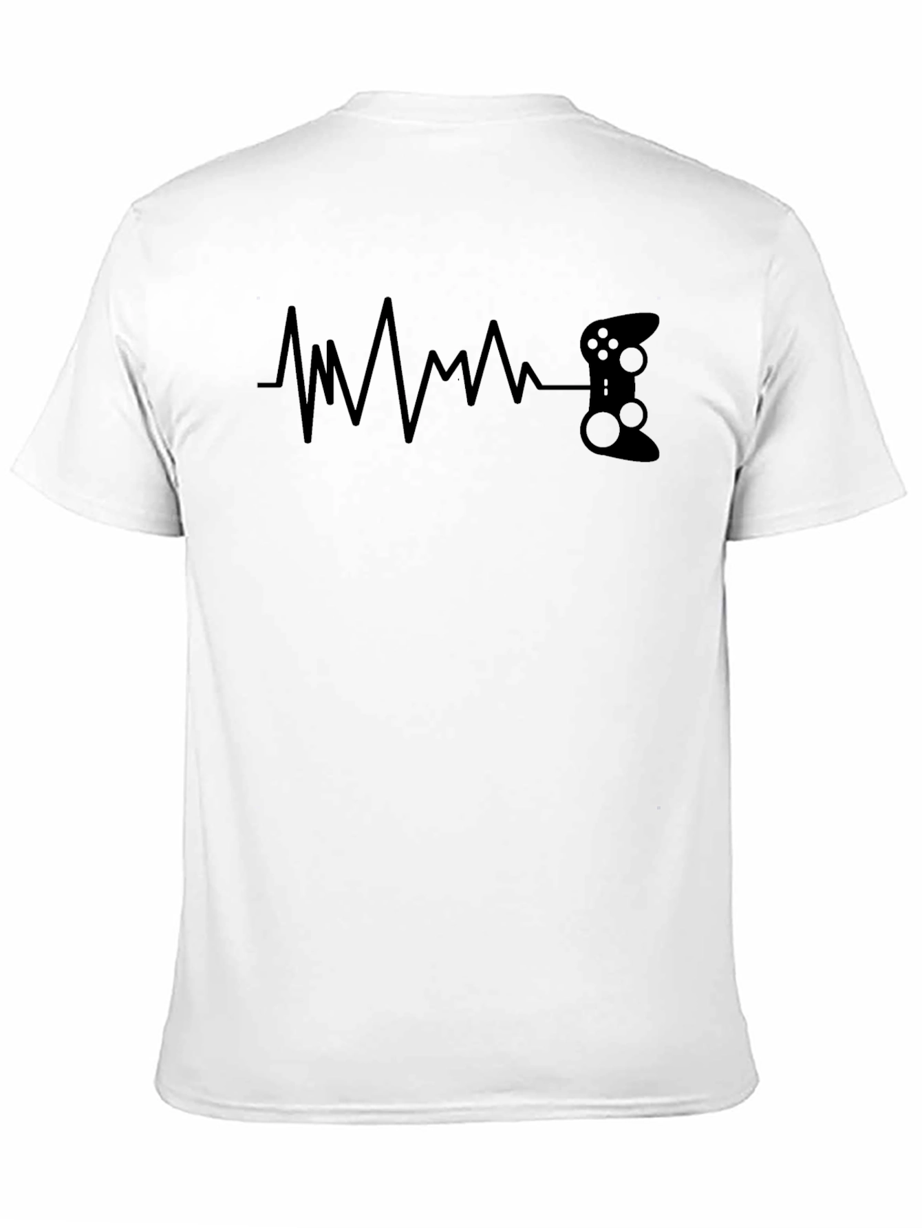 Gamer Heartbeat Black T-Shirt