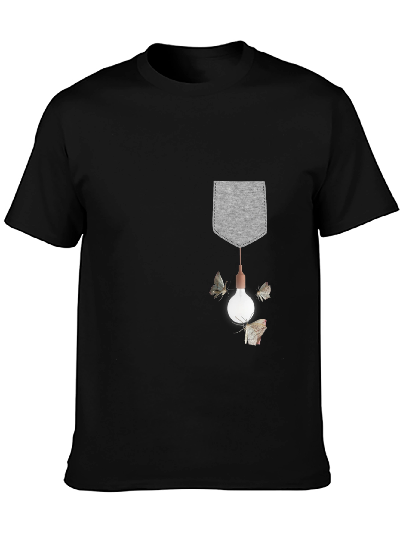Pocket Lightbulb Moth Graphic Tee