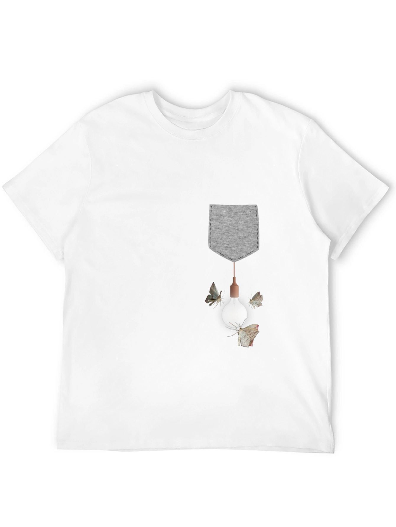 Pocket Lightbulb Moth Graphic Tee