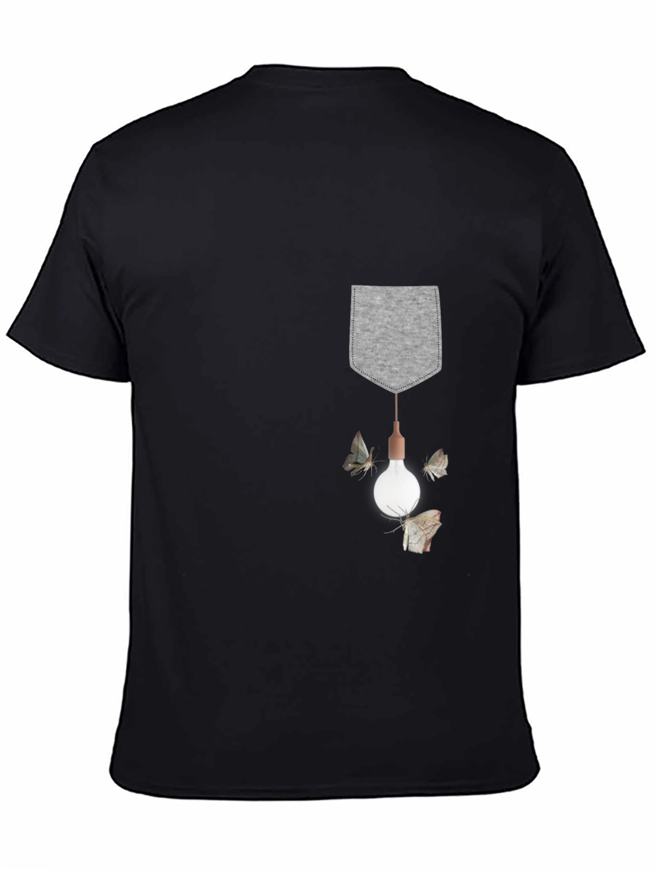 Pocket Lightbulb Moth Graphic Tee