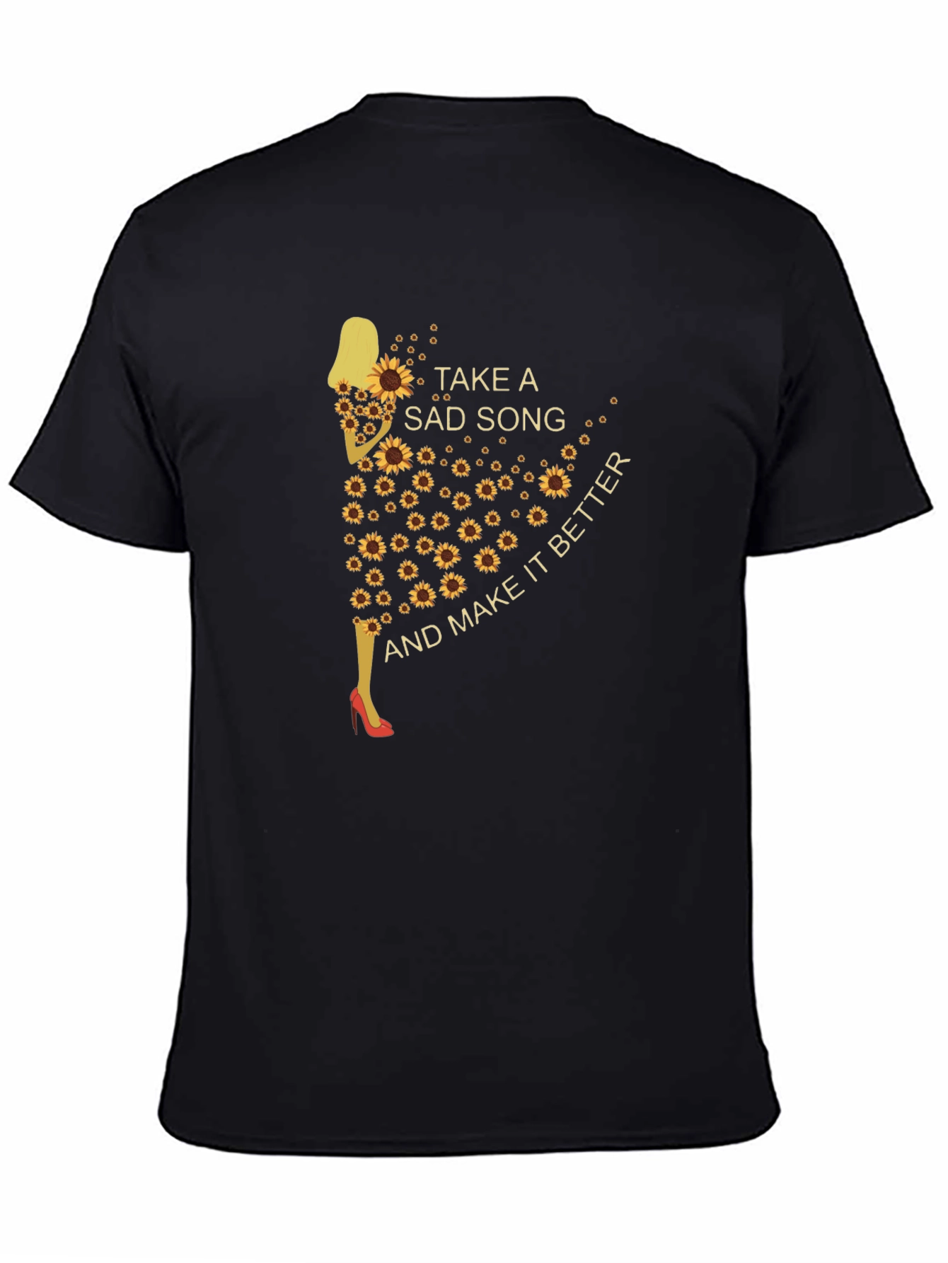 Sunflower Silhouette T-Shirt - Take a Sad Song