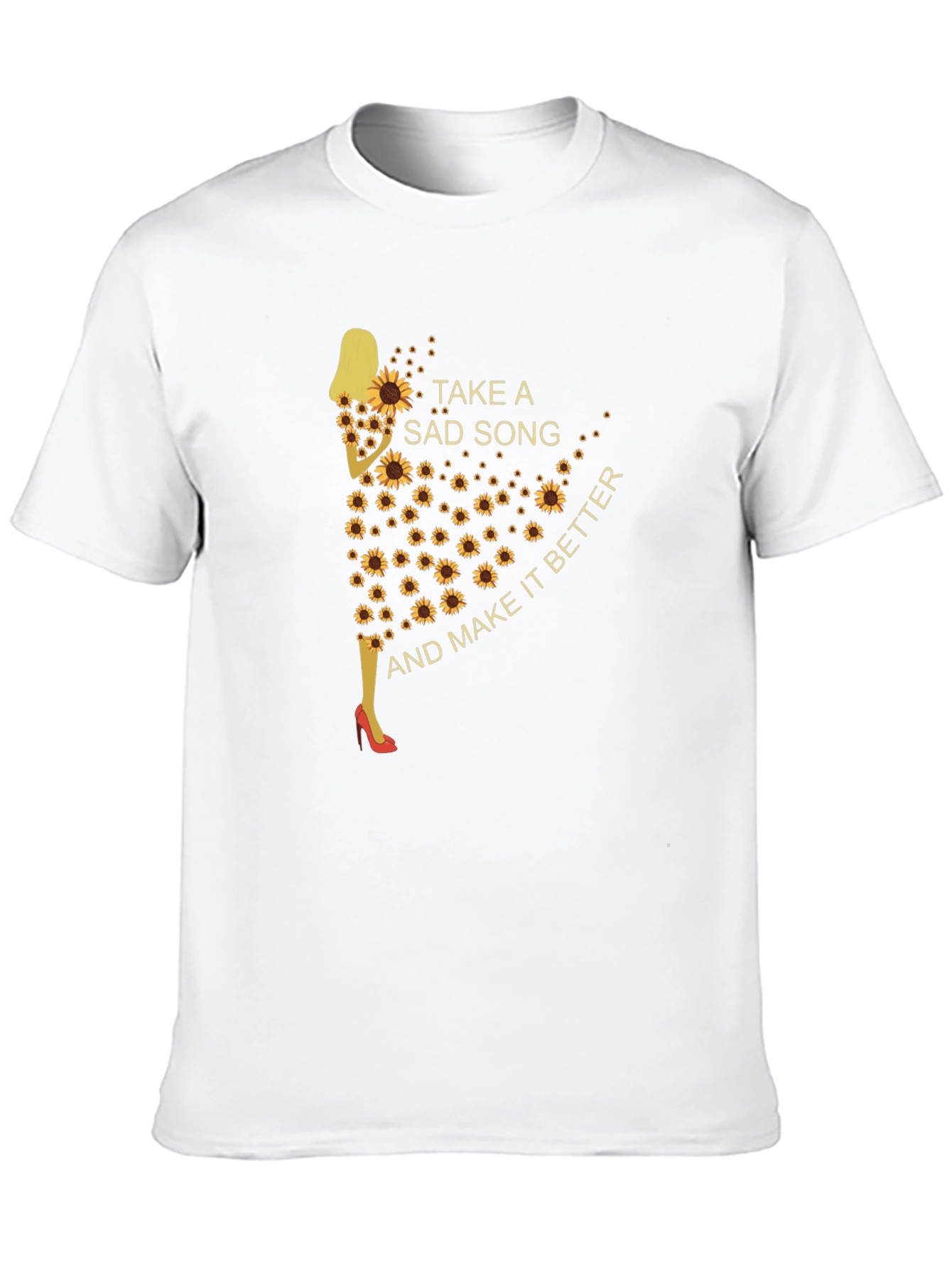 Sunflower Silhouette T-Shirt - Take a Sad Song