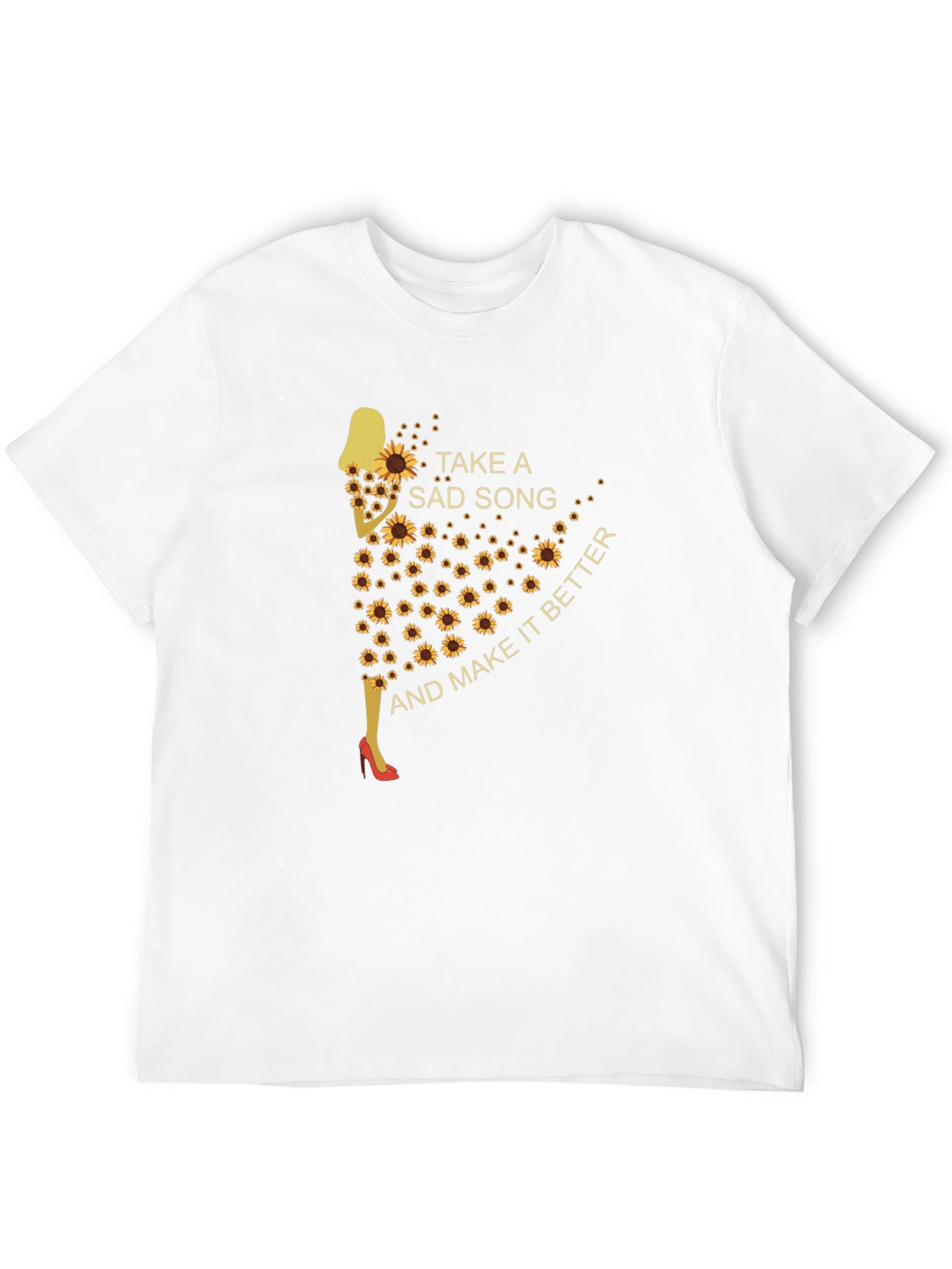 Sunflower Silhouette T-Shirt - Take a Sad Song
