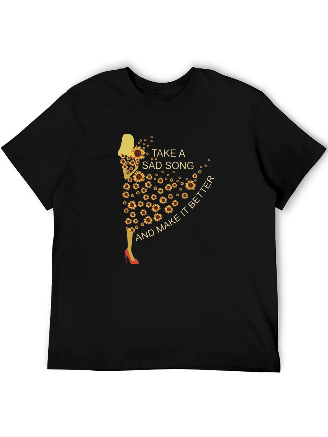 Sunflower Silhouette T-Shirt - Take a Sad Song