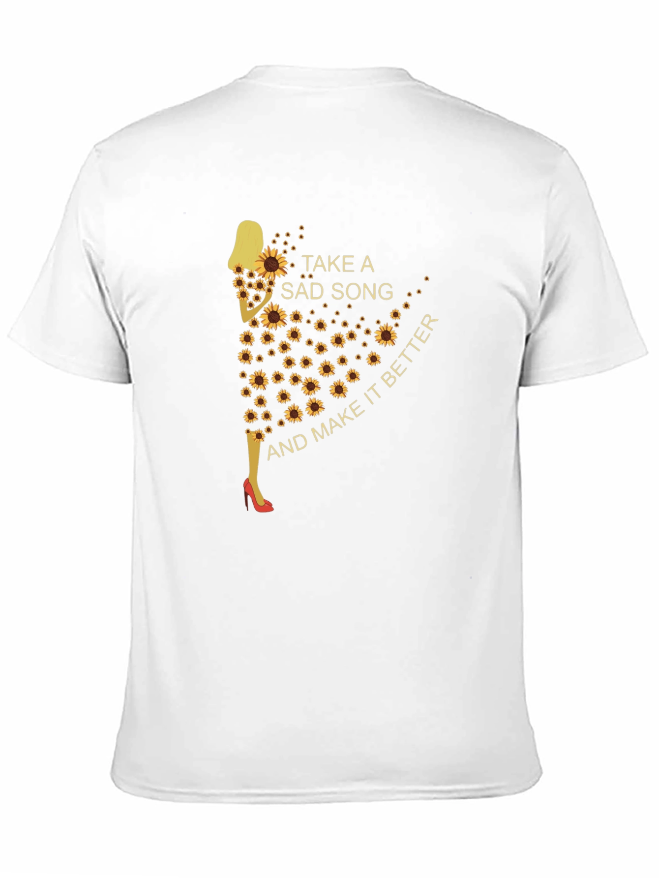 Sunflower Silhouette T-Shirt - Take a Sad Song
