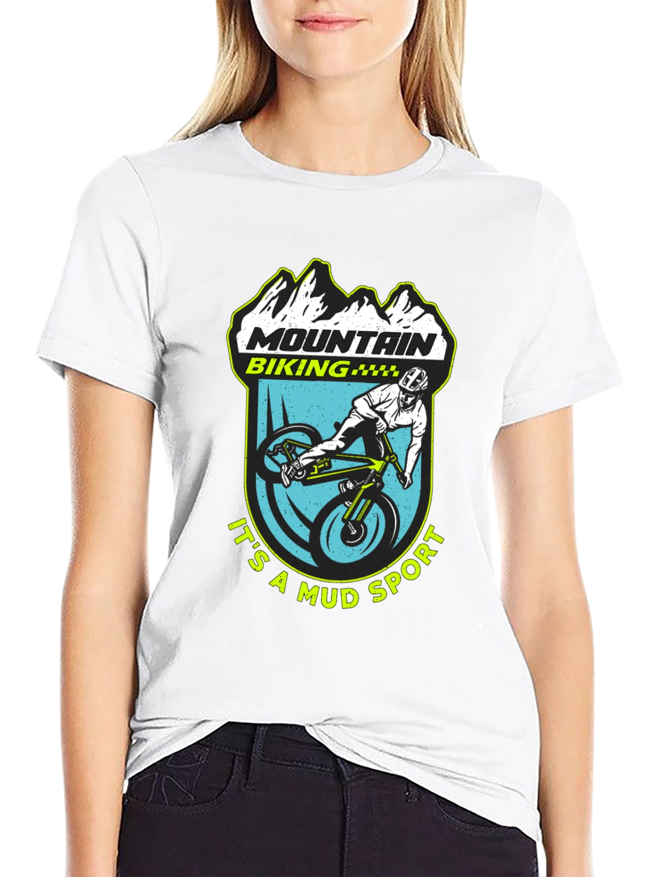 Mountain Biking Mud Sport T-Shirt
