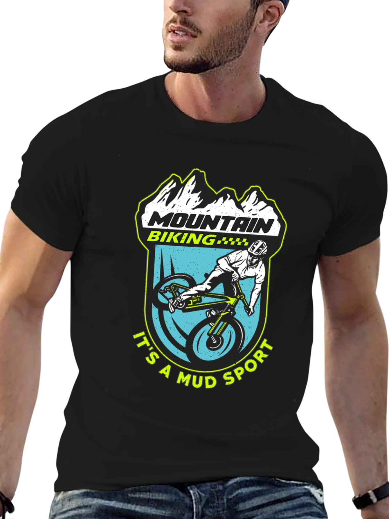 Mountain Biking Mud Sport T-Shirt