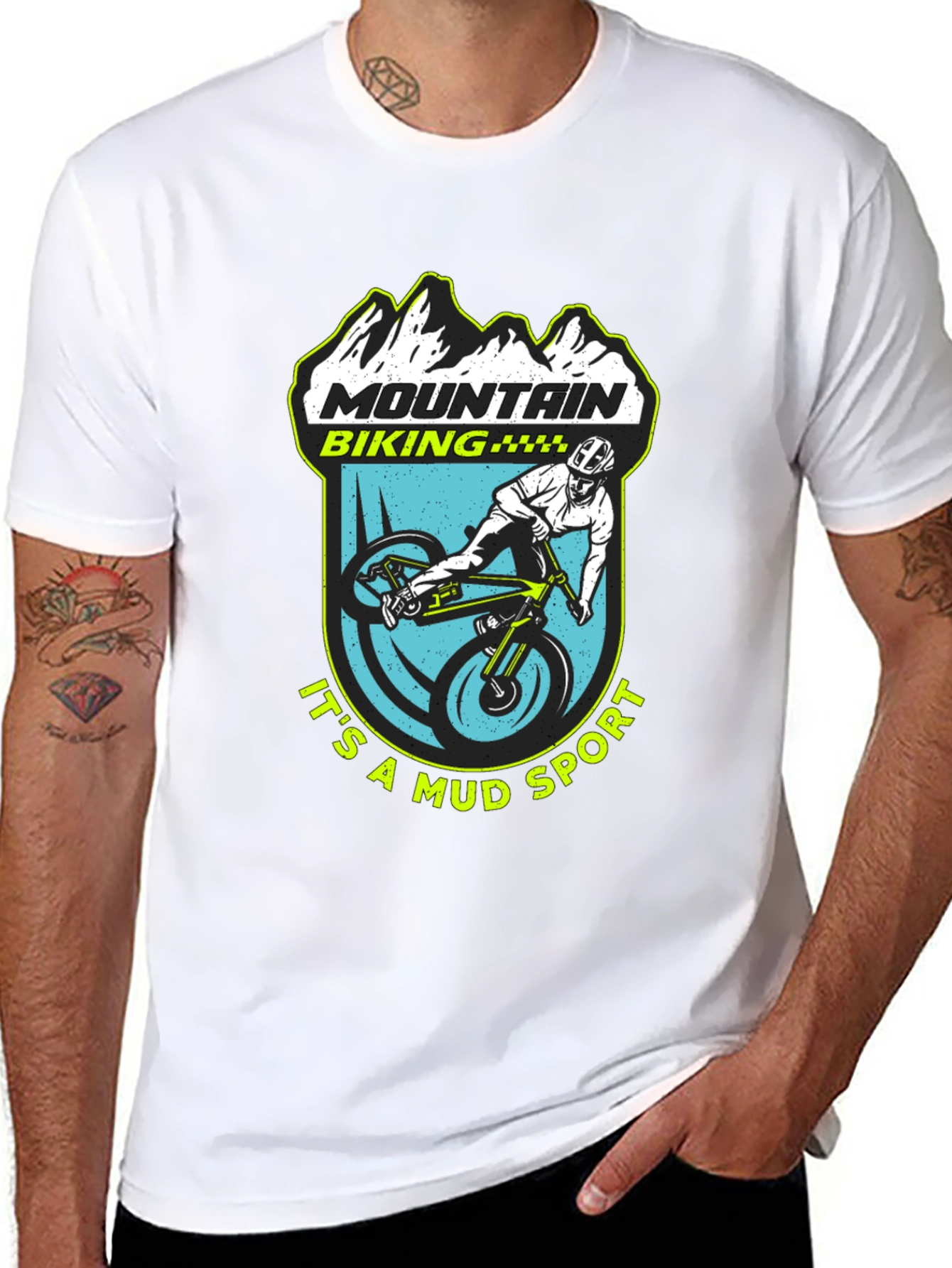 Mountain Biking Mud Sport T-Shirt