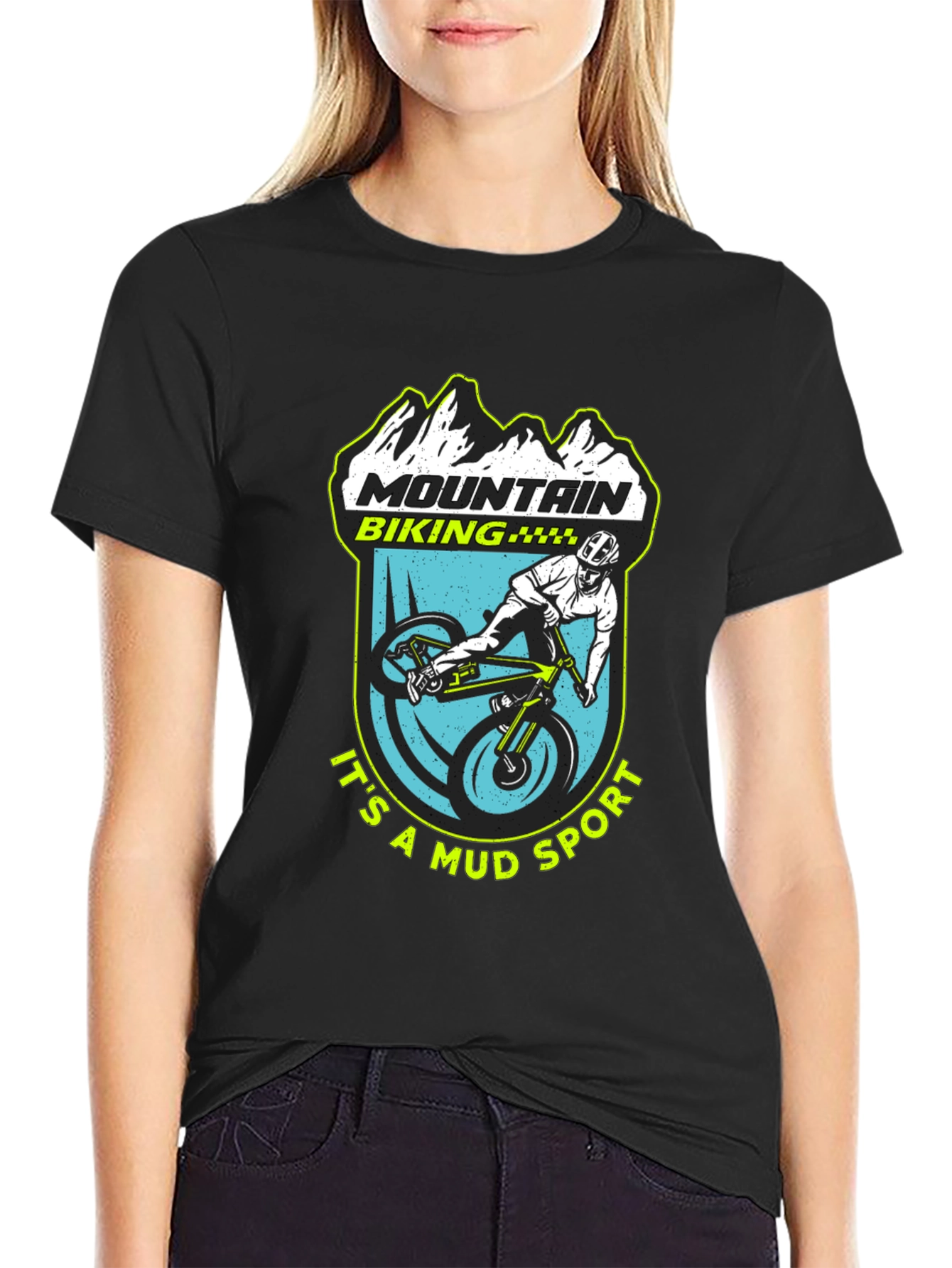 Mountain Biking Mud Sport T-Shirt