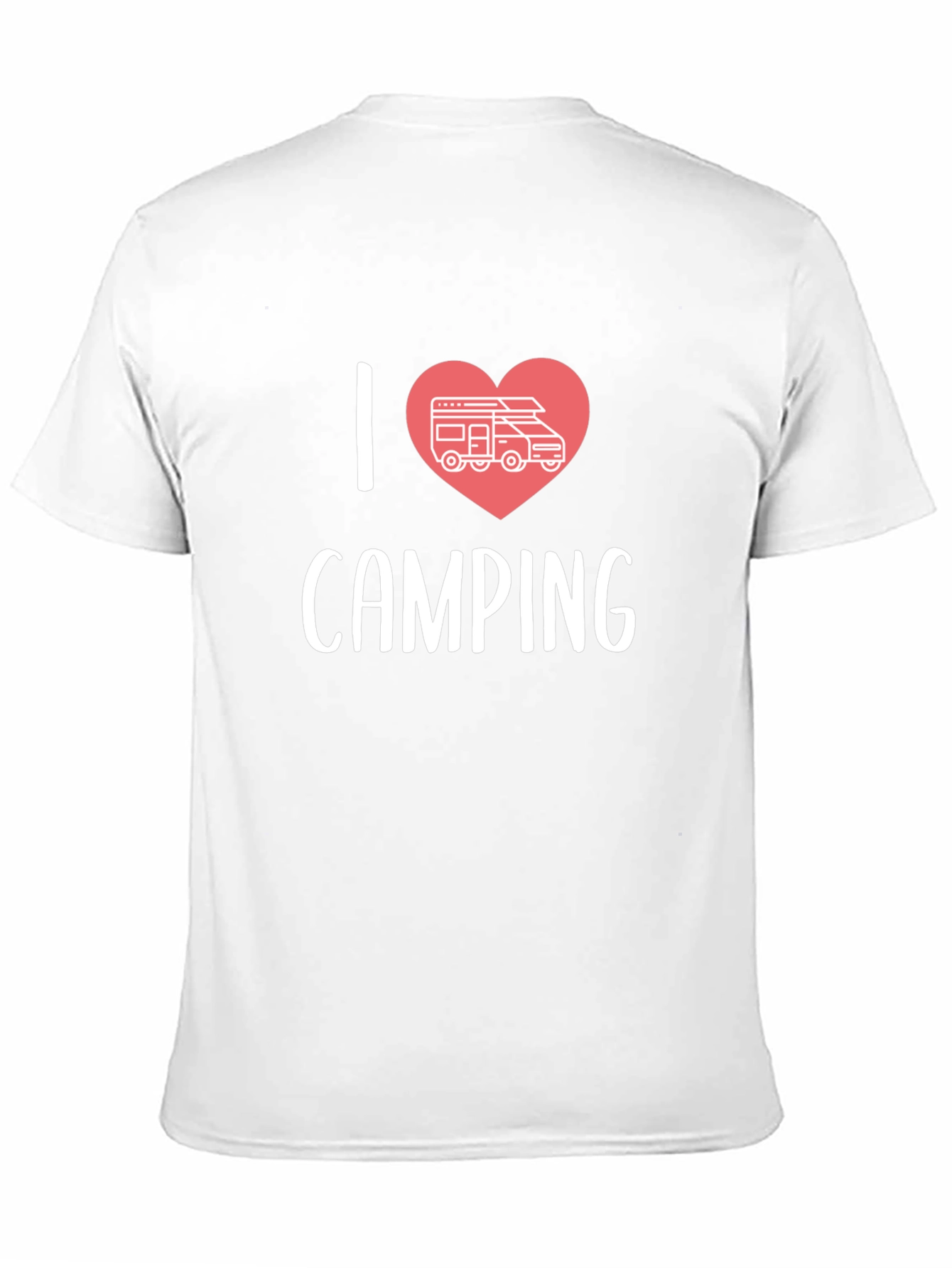 I Love Camping RV Heart Graphic T-Shirt