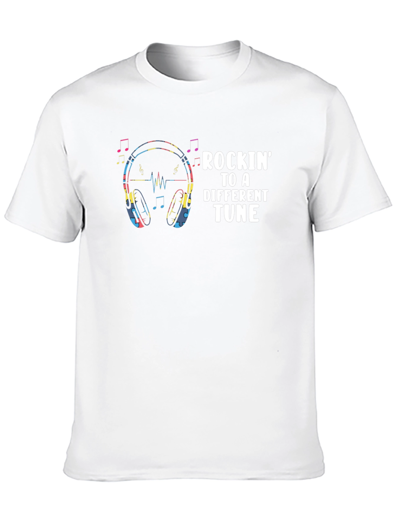 Rockin to a Different Tune Black Graphic Tee