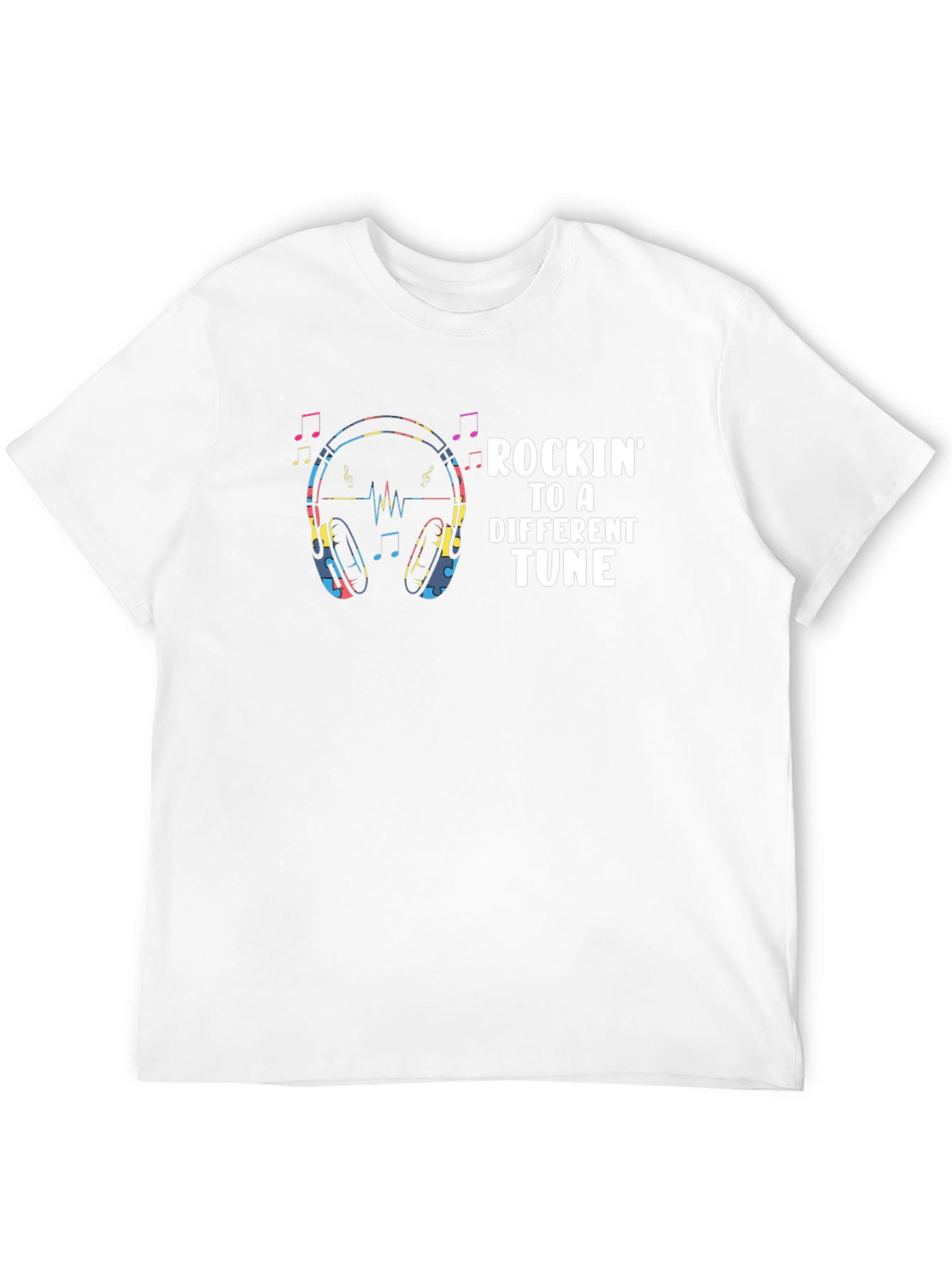 Rockin to a Different Tune Black Graphic Tee