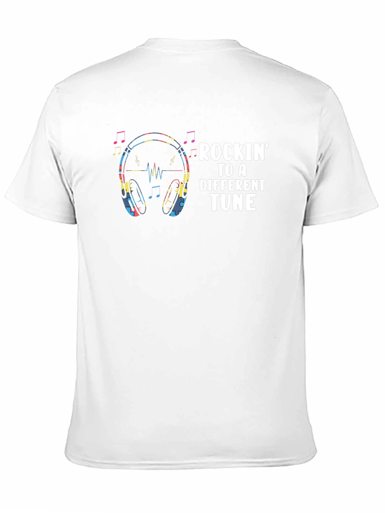 Rockin to a Different Tune Black Graphic Tee