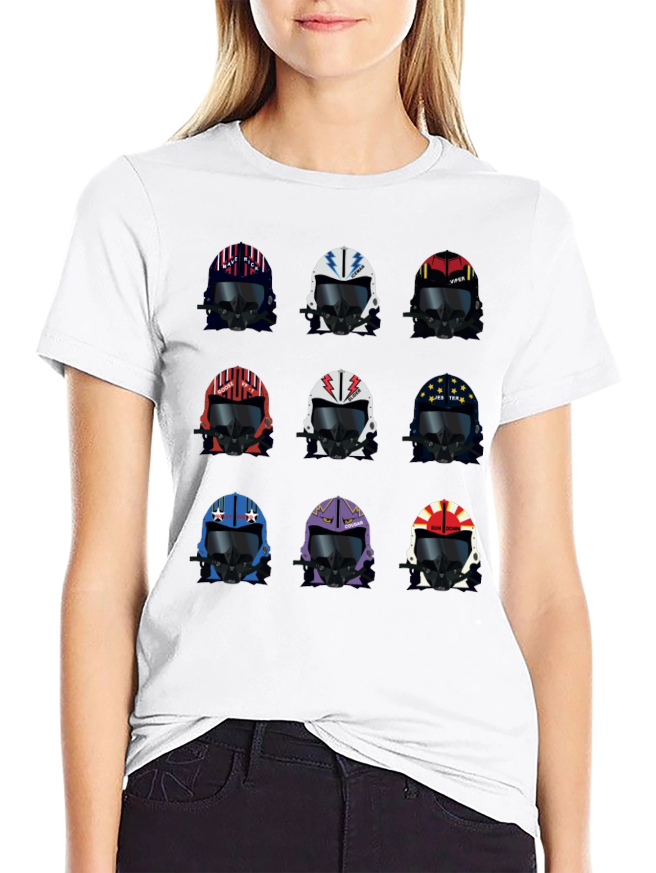 Top Gun Inspired Helmet T-Shirt