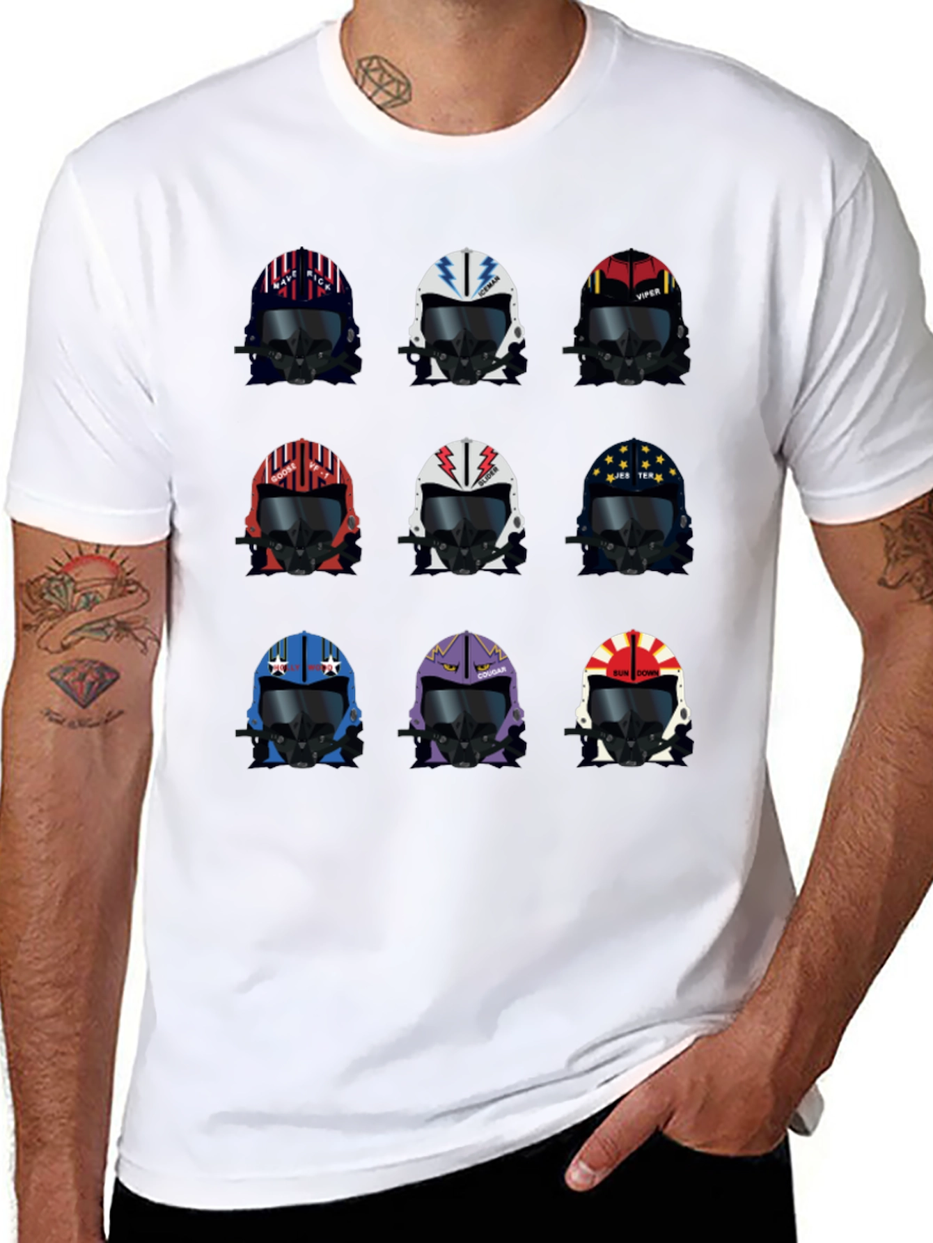 Top Gun Inspired Helmet T-Shirt
