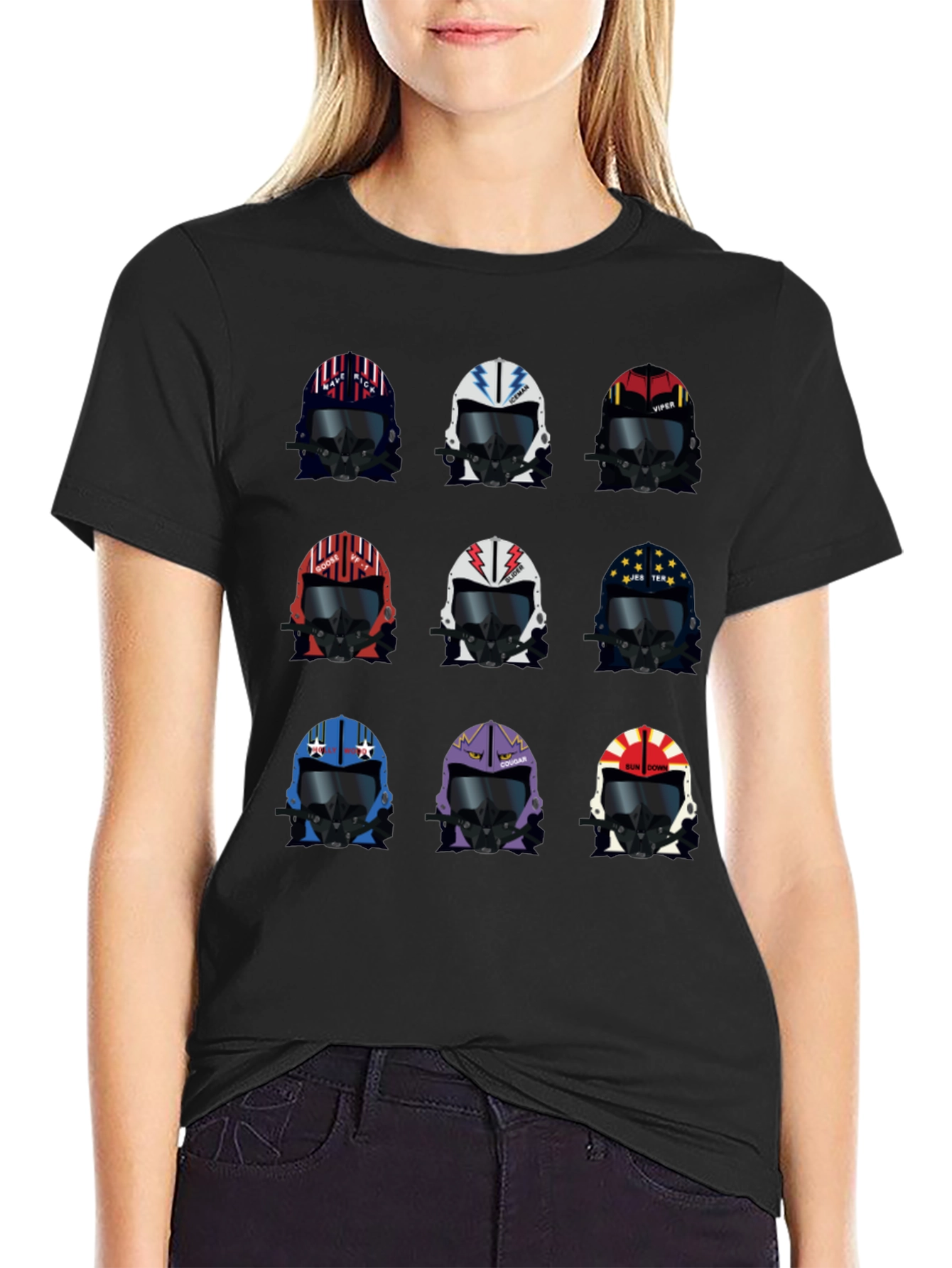 Top Gun Inspired Helmet T-Shirt