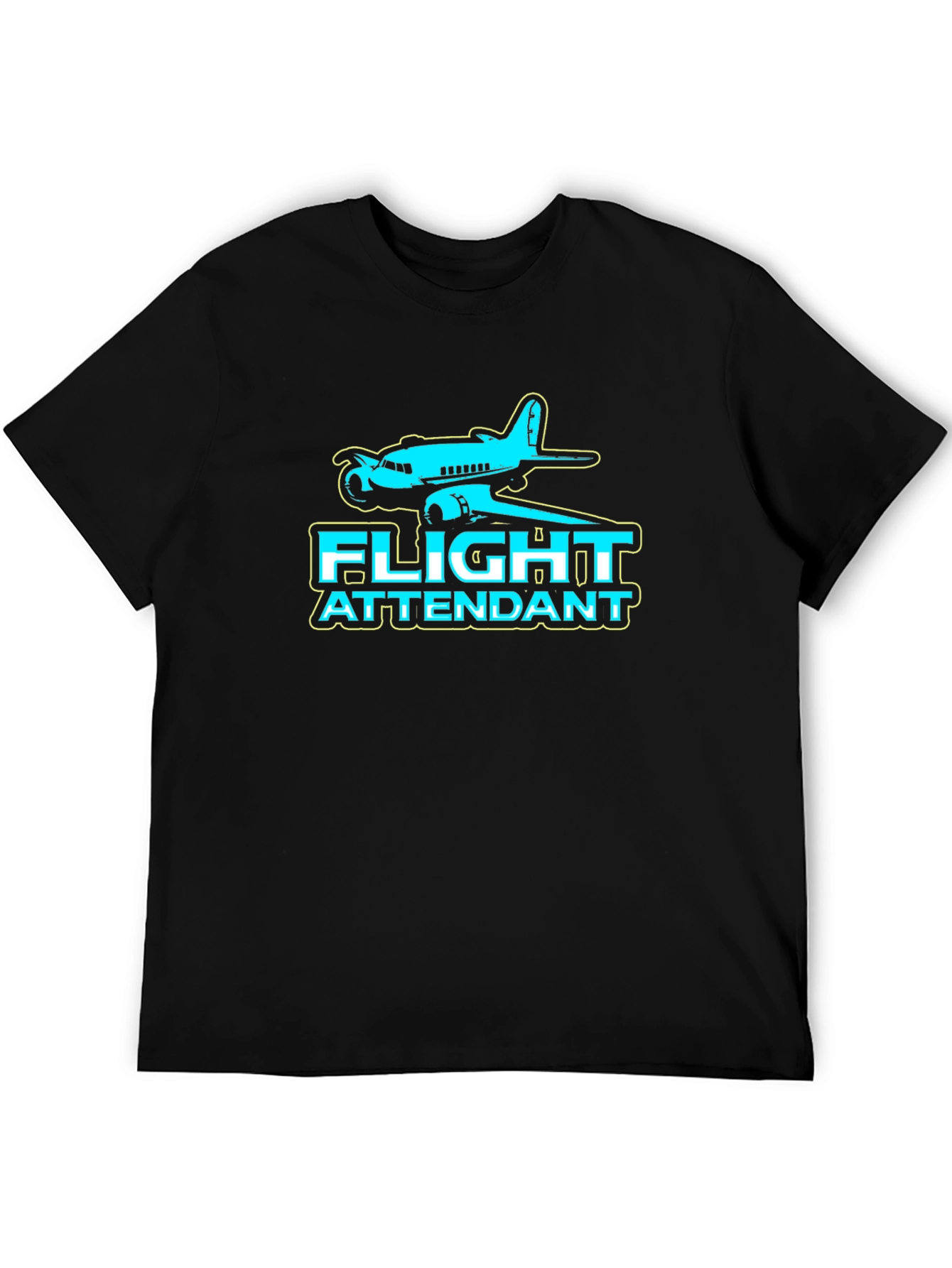 Flight Attendant T-Shirt - Airplane Design