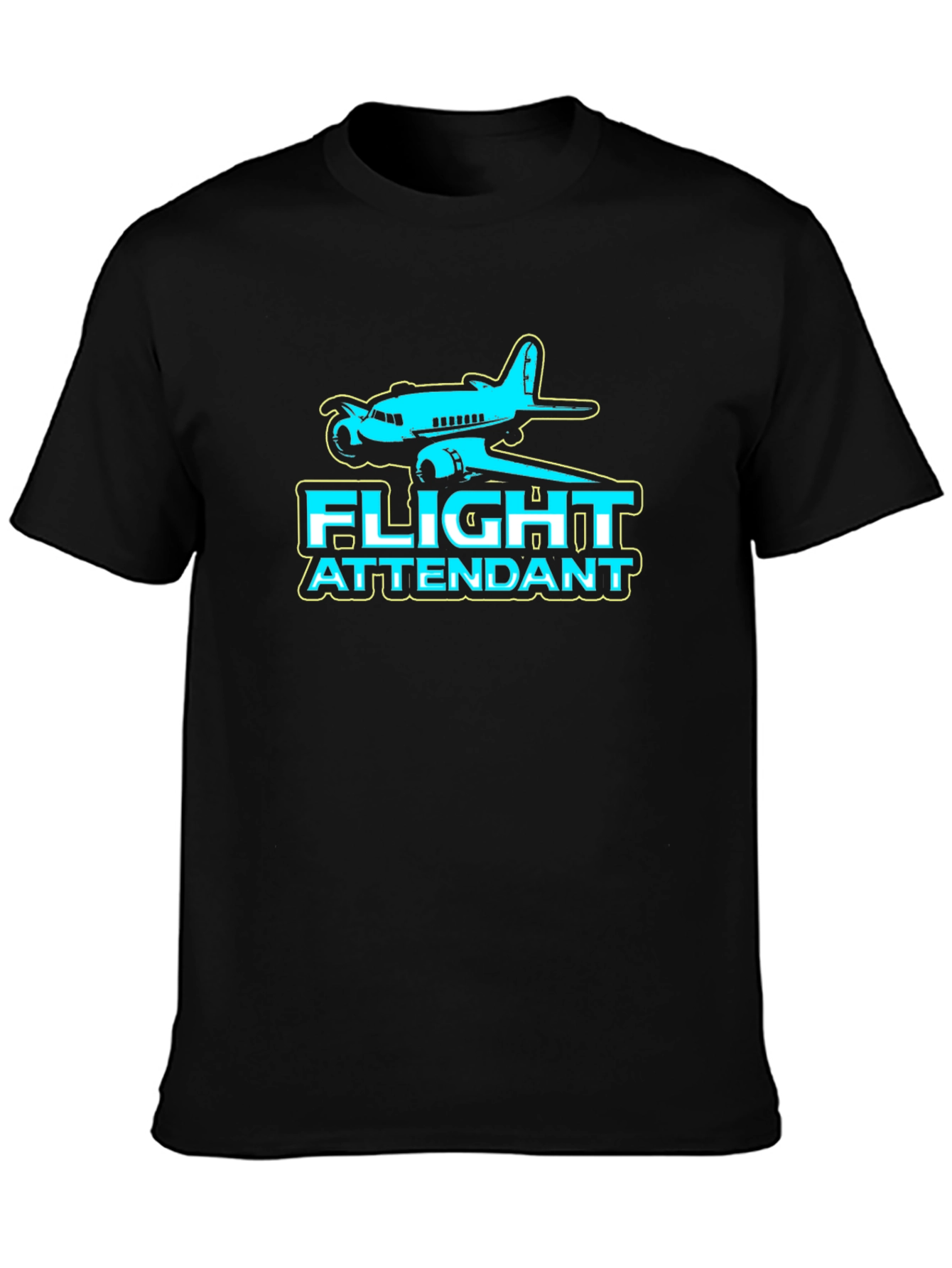Flight Attendant T-Shirt - Airplane Design