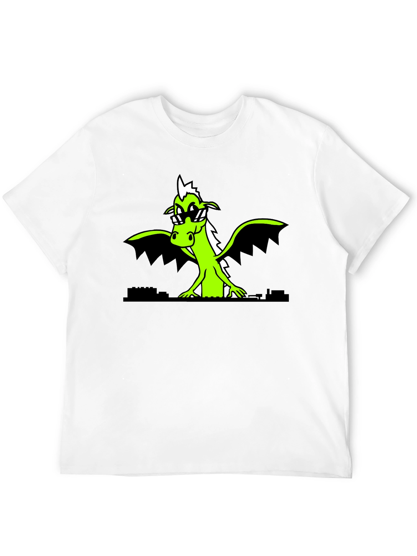 Cool Dragon Graphic Tee - Black Shirt