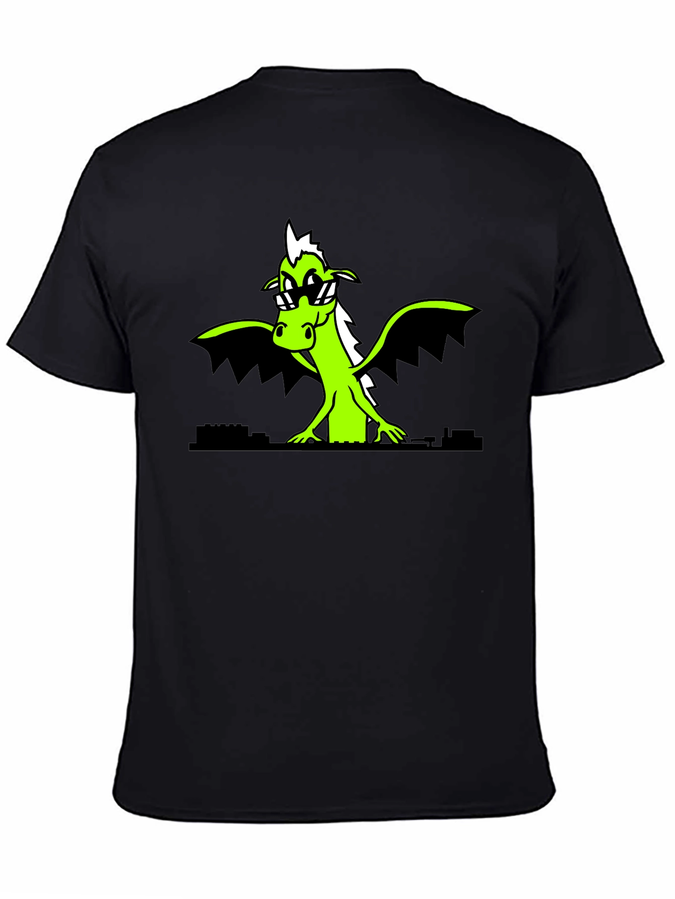 Cool Dragon Graphic Tee - Black Shirt