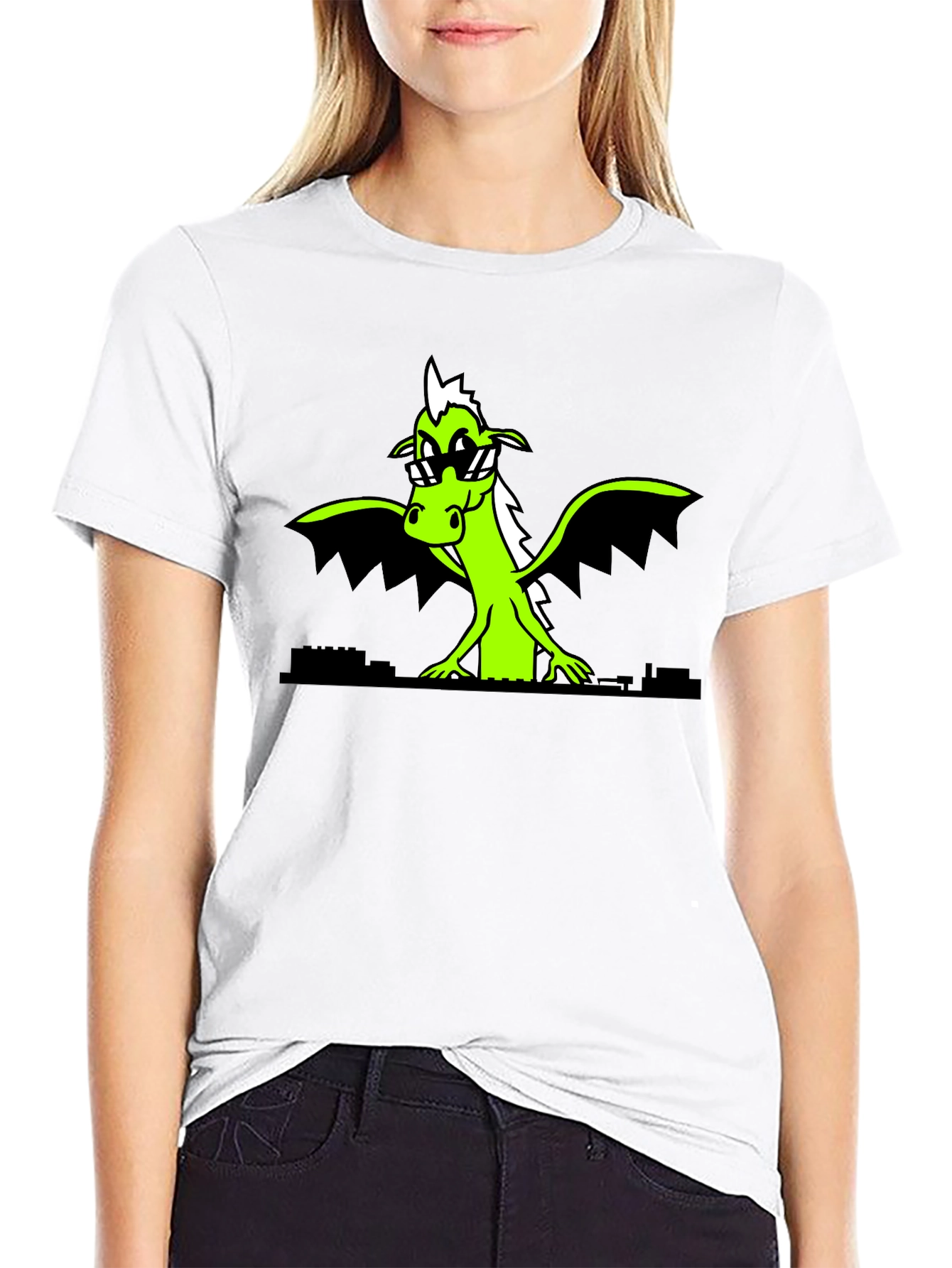 Cool Dragon Graphic Tee - Black Shirt