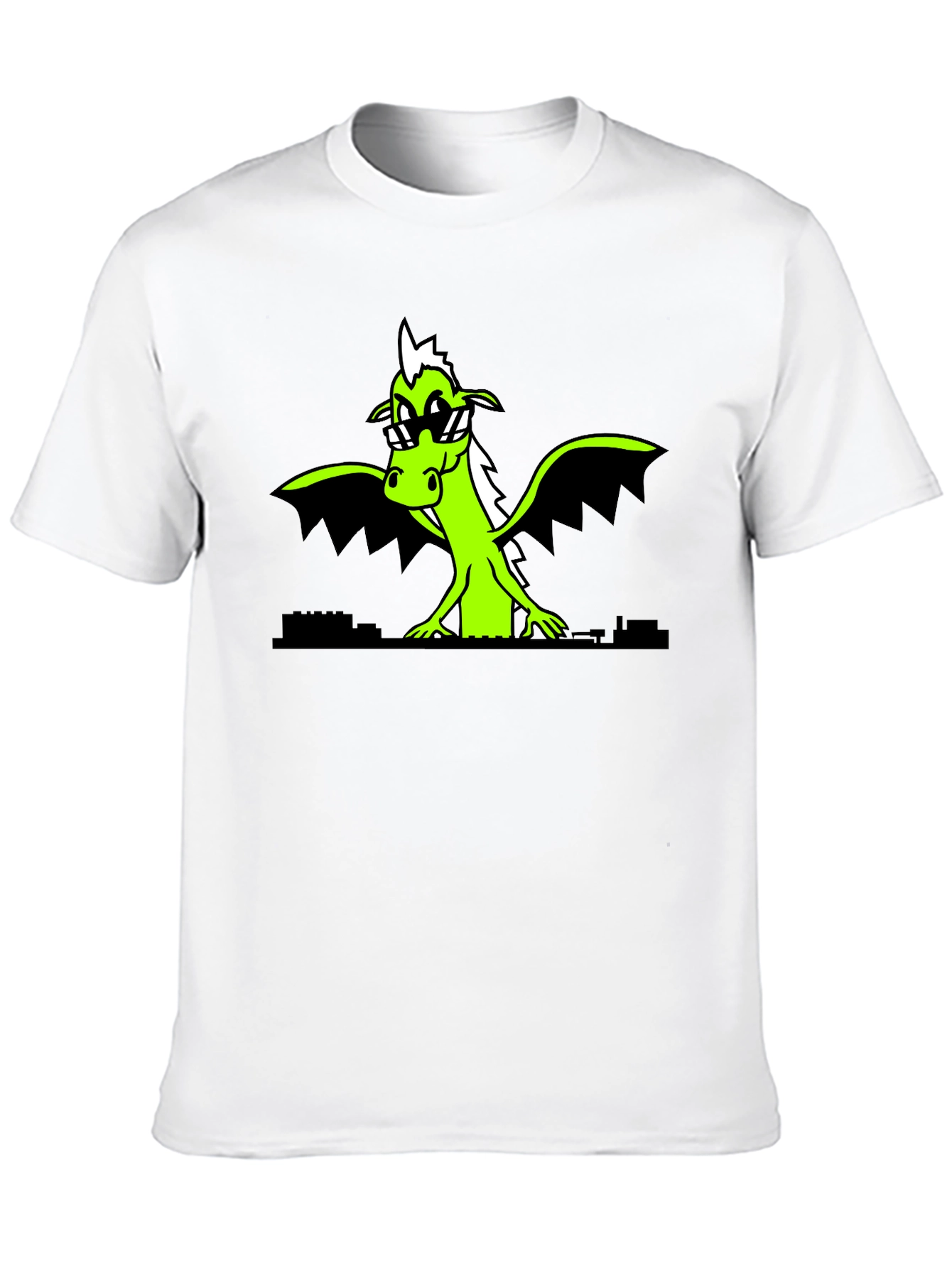 Cool Dragon Graphic Tee - Black Shirt