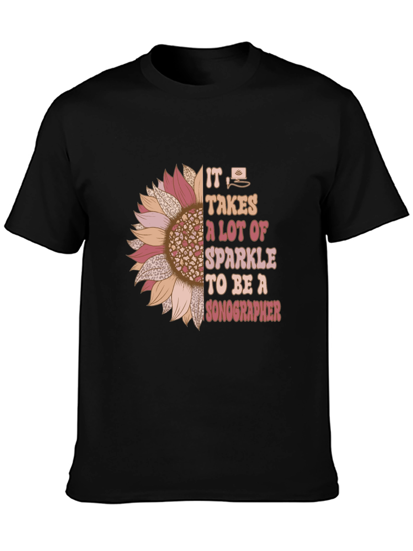 Sonographer Sunflower Graphic Tee