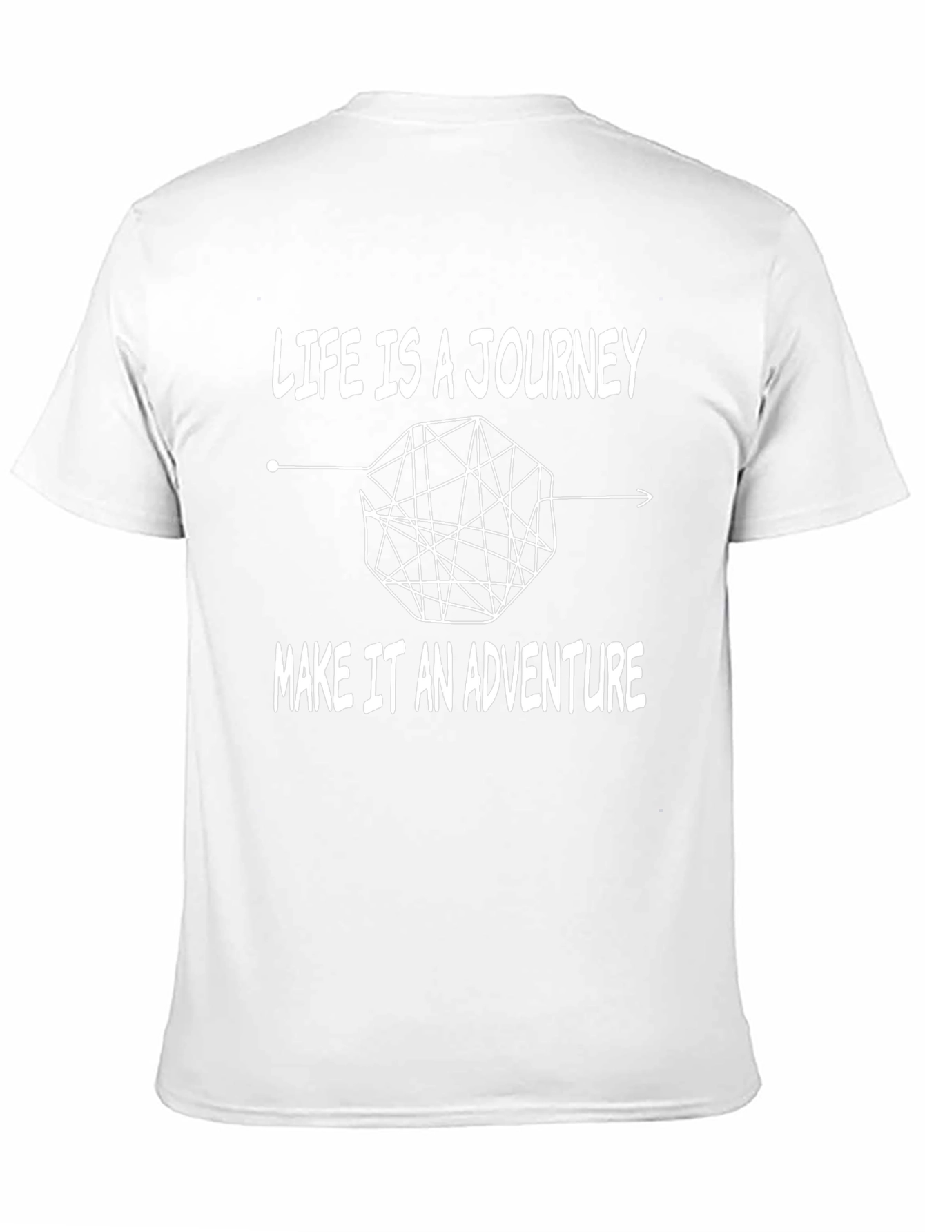 Life is a Journey Black Graphic Tee