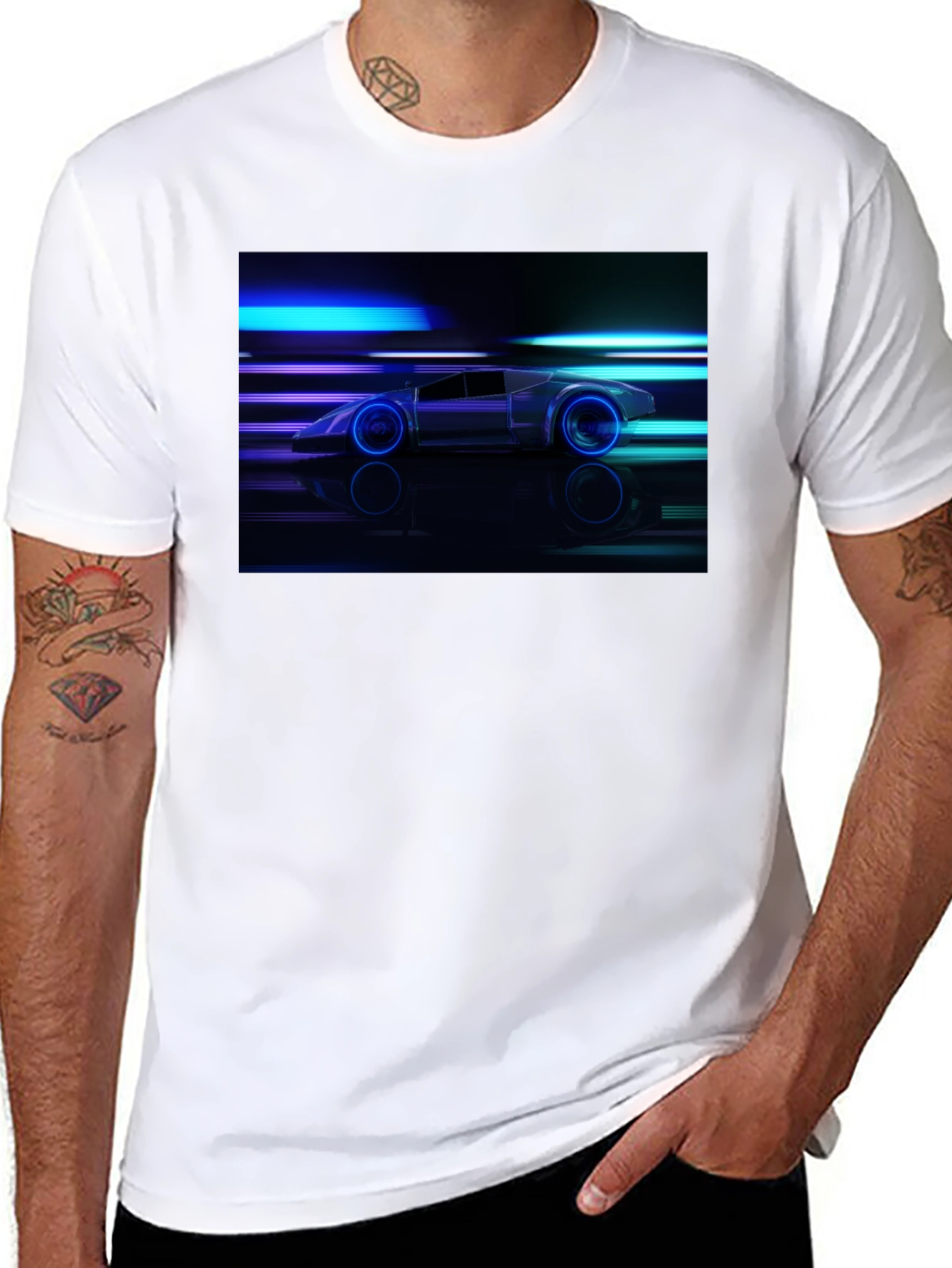 Retro Futuristic Car T-Shirt