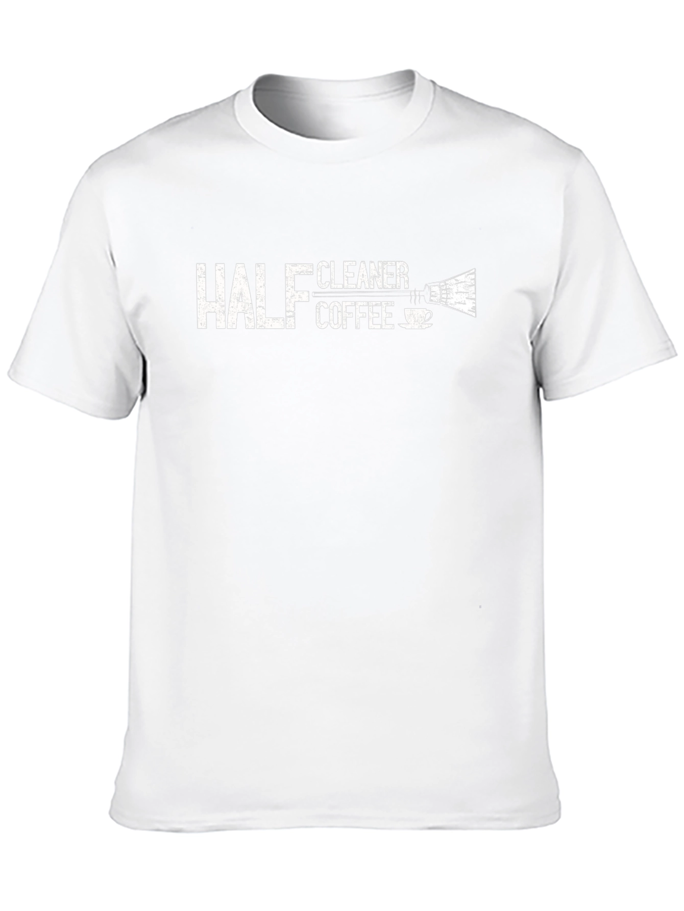 Half Coffee Cleaner Graphic T-Shirt