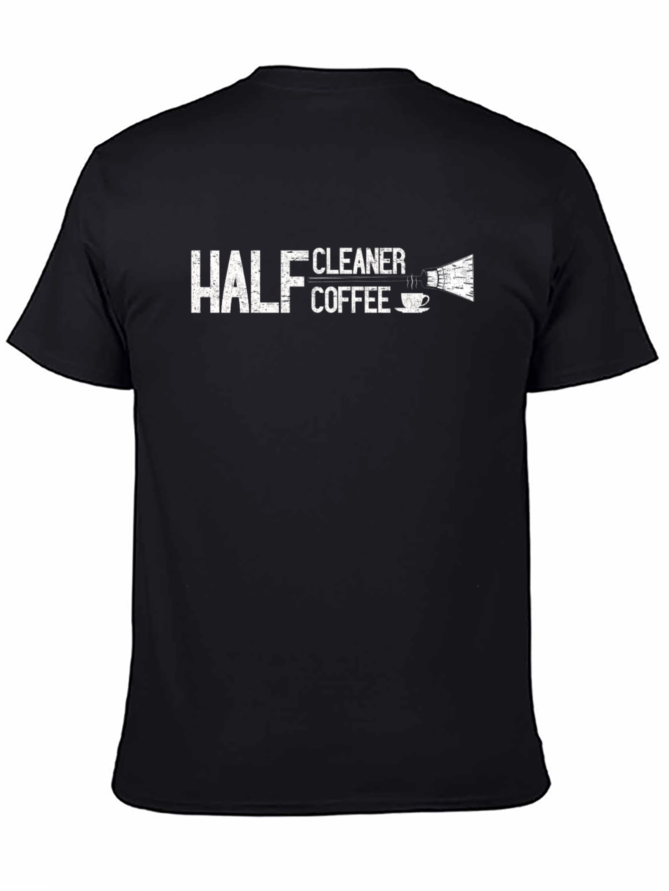 Half Coffee Cleaner Graphic T-Shirt