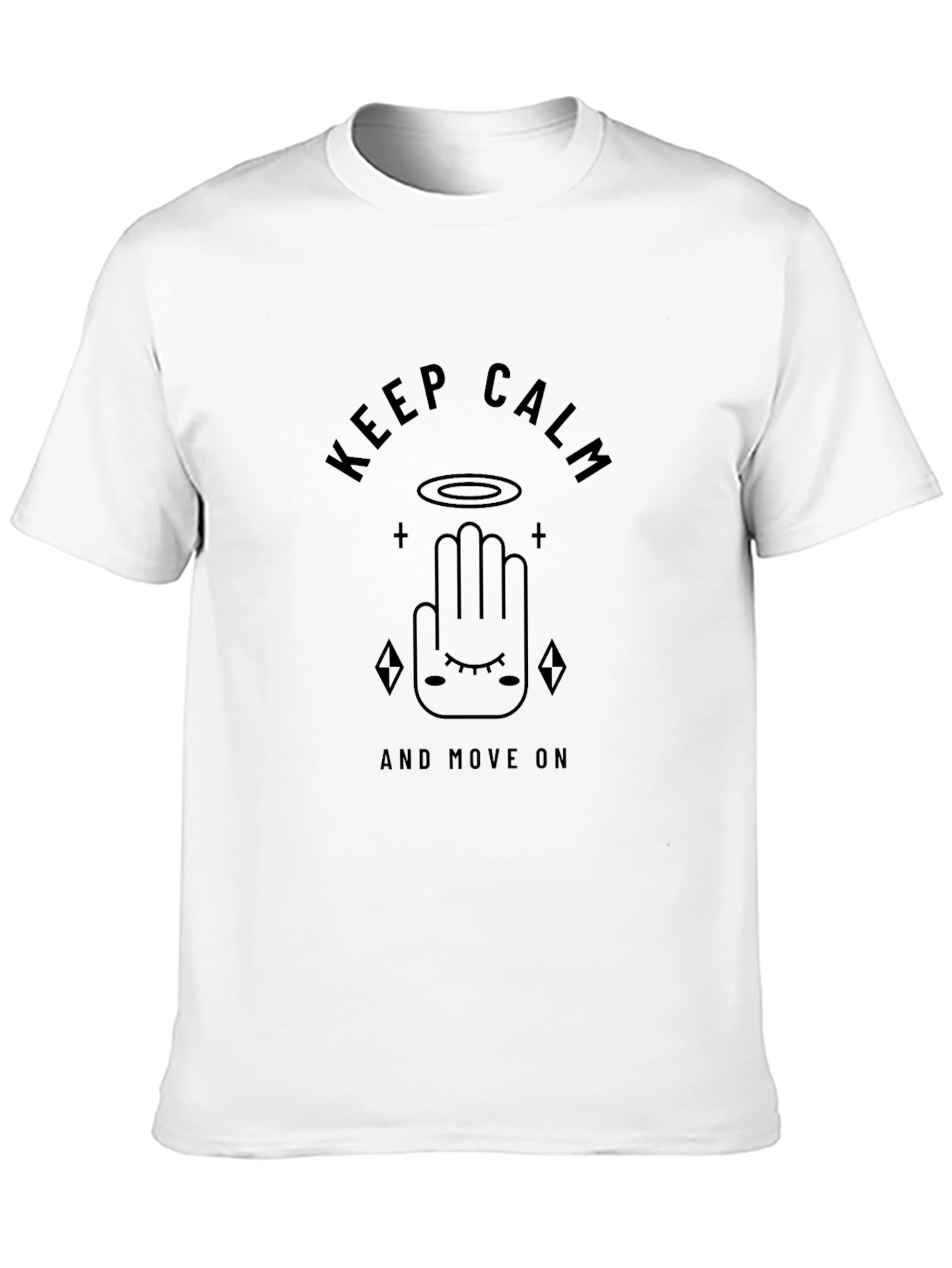 Keep Calm and Move On Graphic T-Shirt
