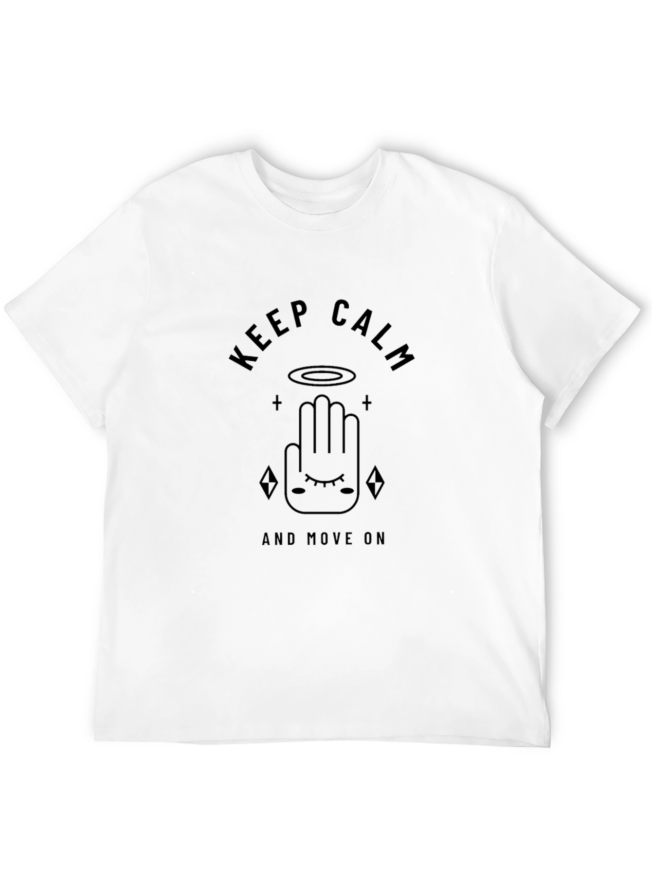 Keep Calm and Move On Graphic T-Shirt