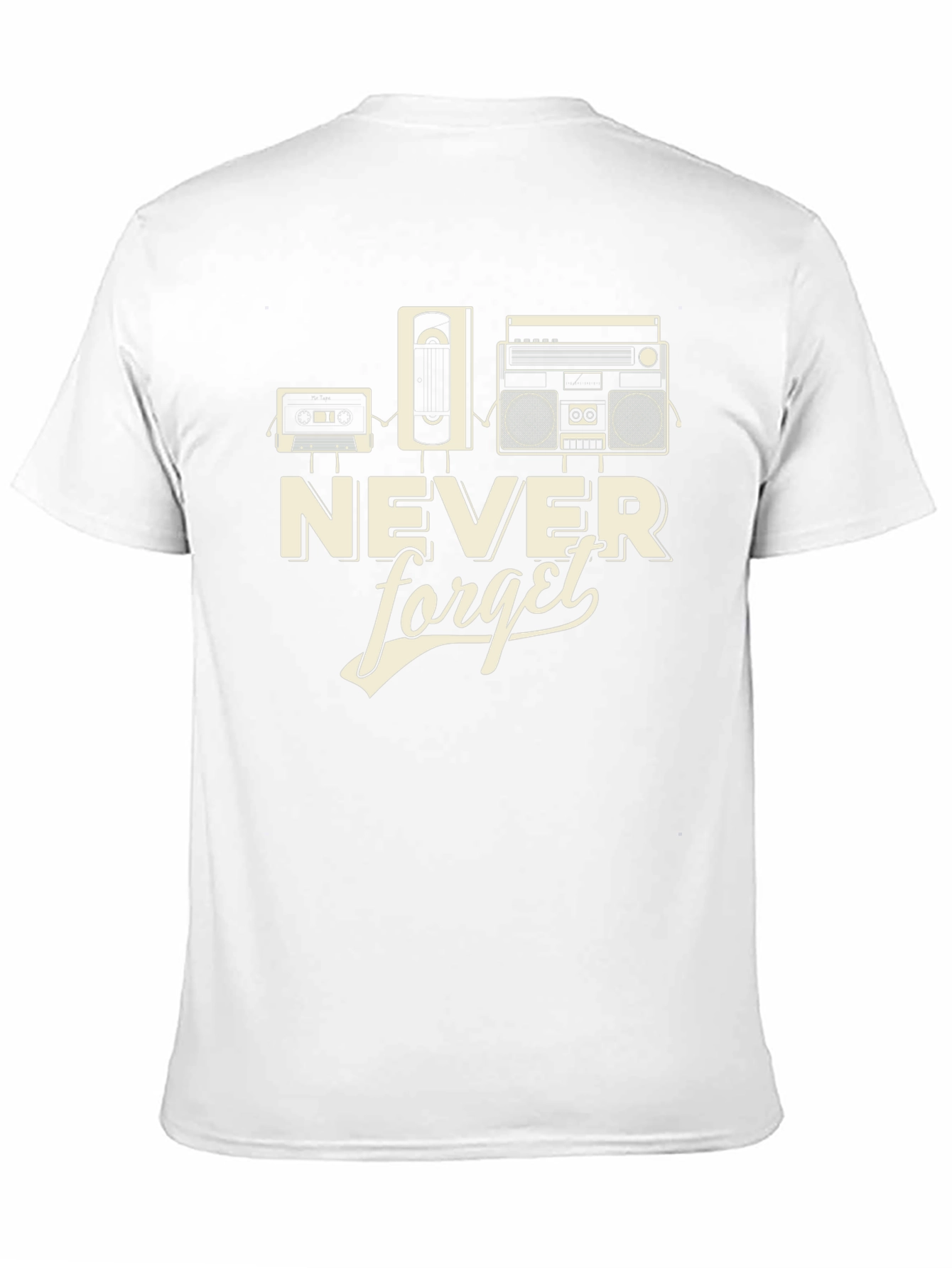 Retro Never Forget Black Graphic Tee