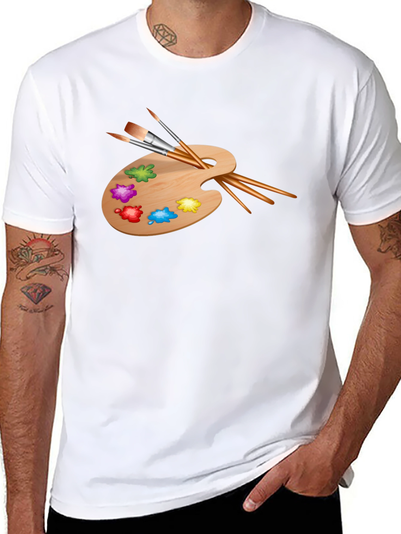Artist Palette T-Shirt - Creative Design