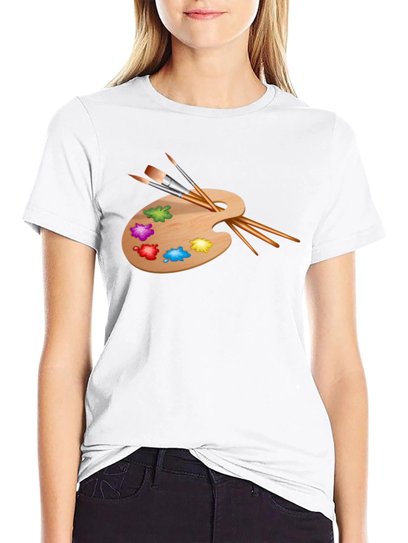 Artist Palette T-Shirt - Creative Design