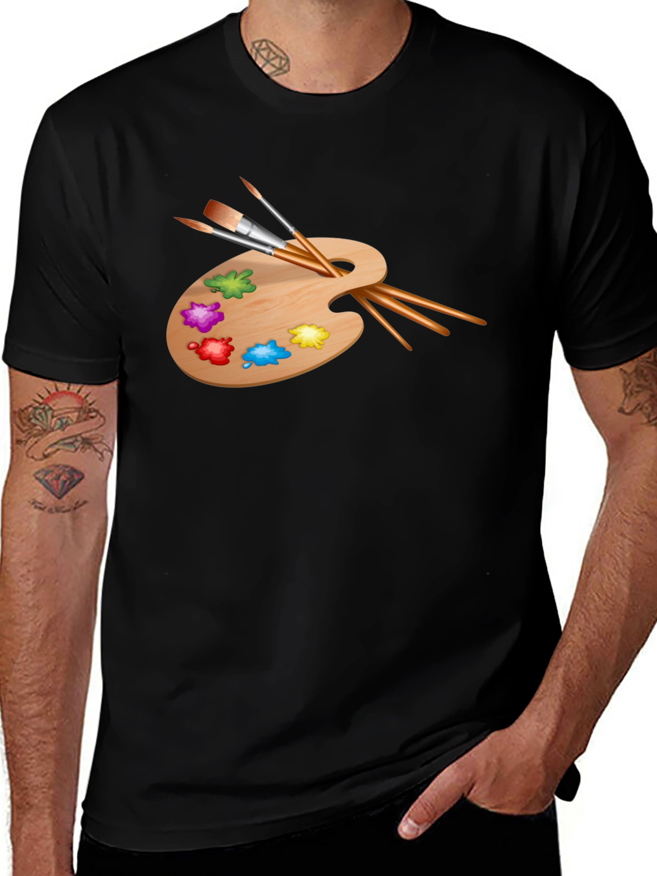Artist Palette T-Shirt - Creative Design