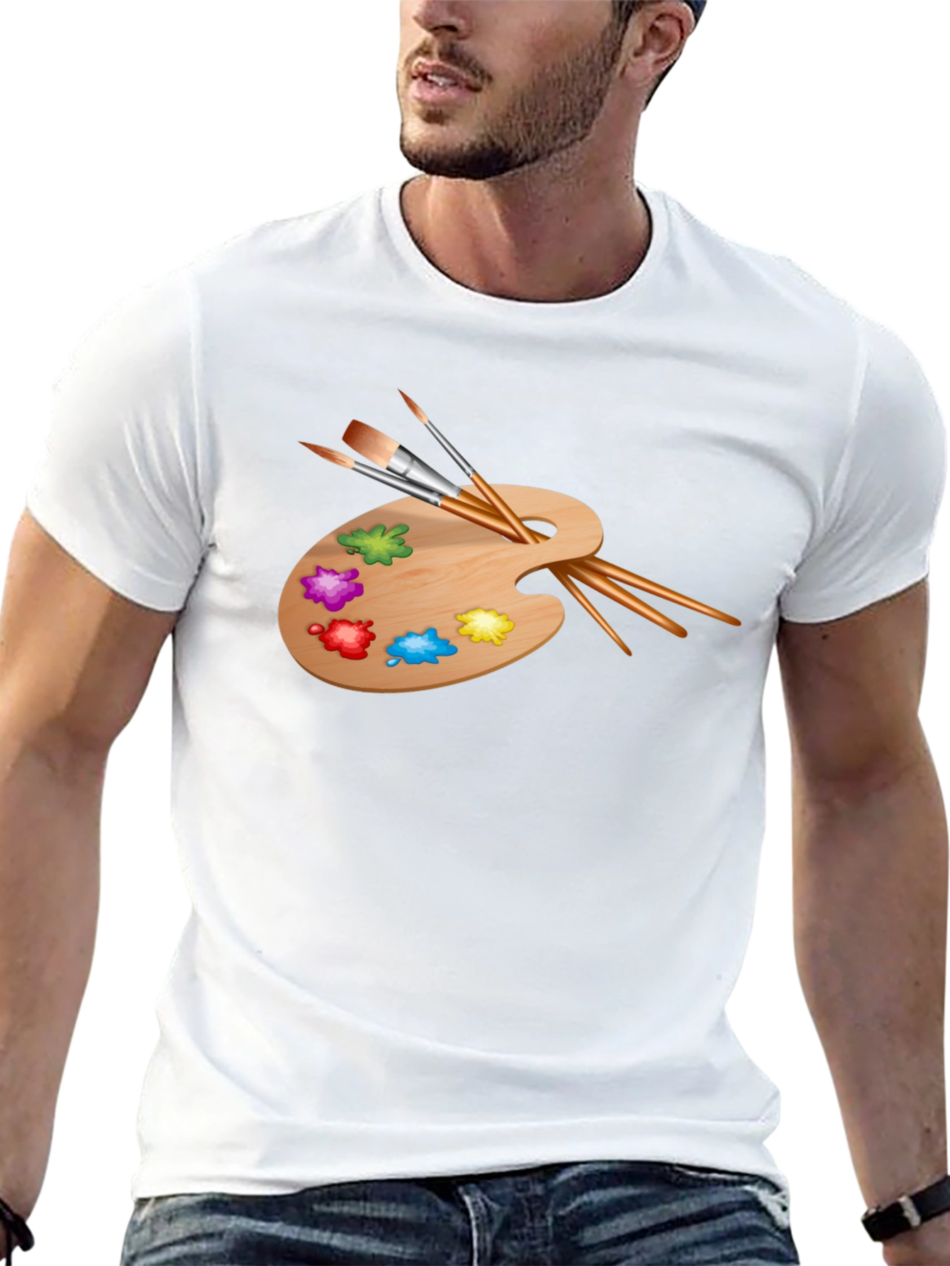 Artist Palette T-Shirt - Creative Design