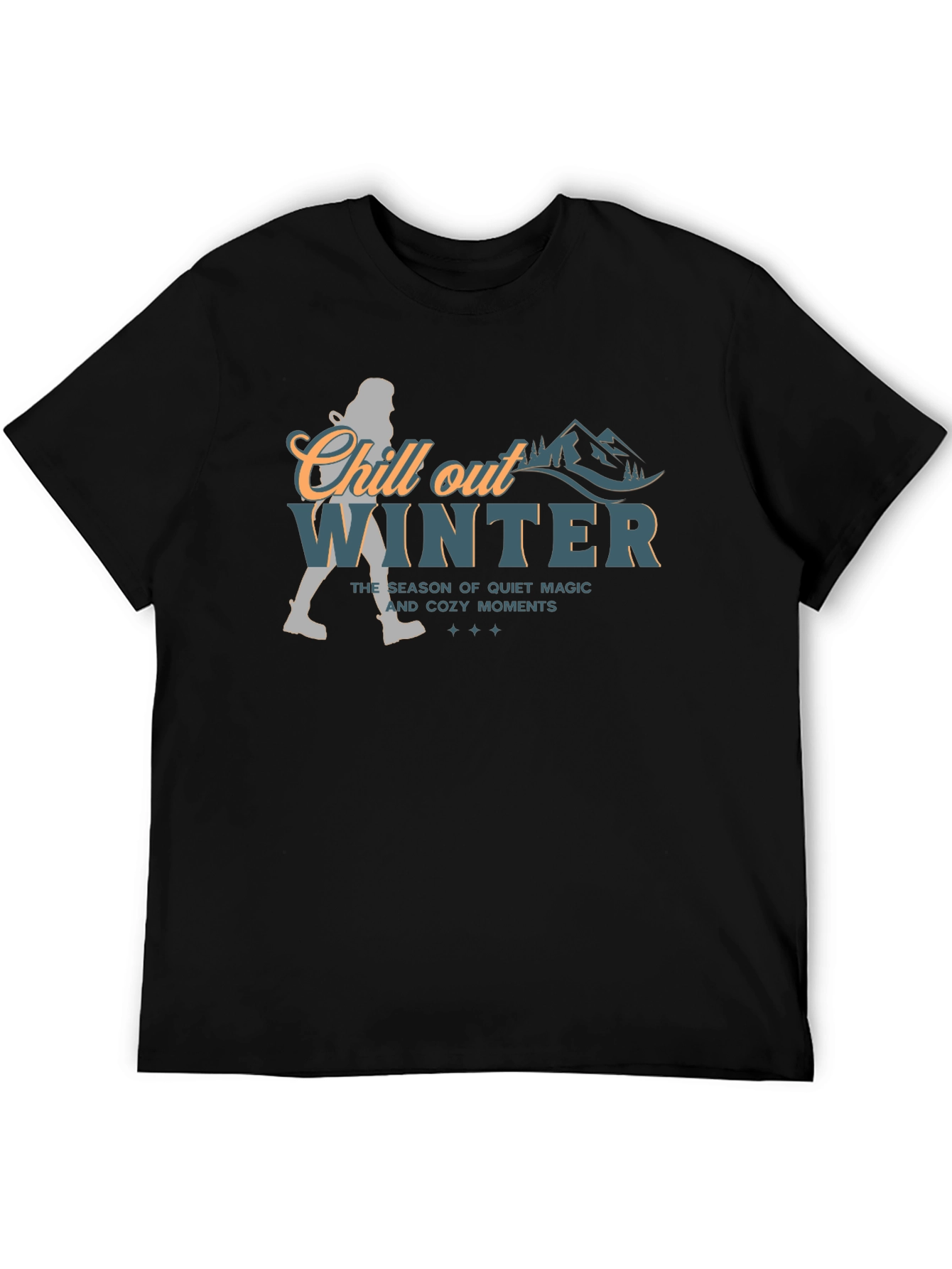 Chill Out Winter Graphic T-Shirt - Cozy Season Tee