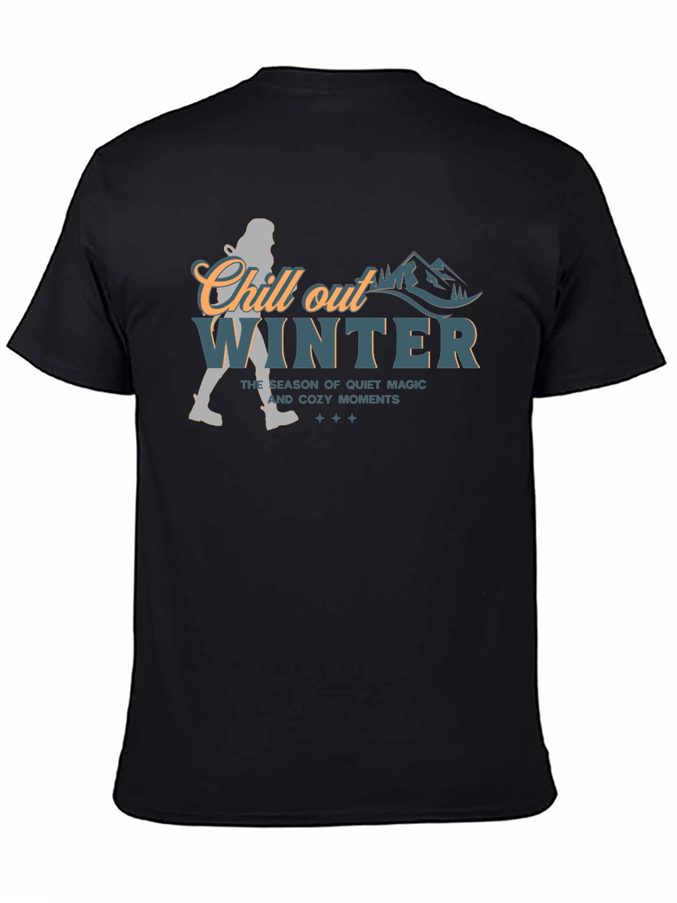 Chill Out Winter Graphic T-Shirt - Cozy Season Tee