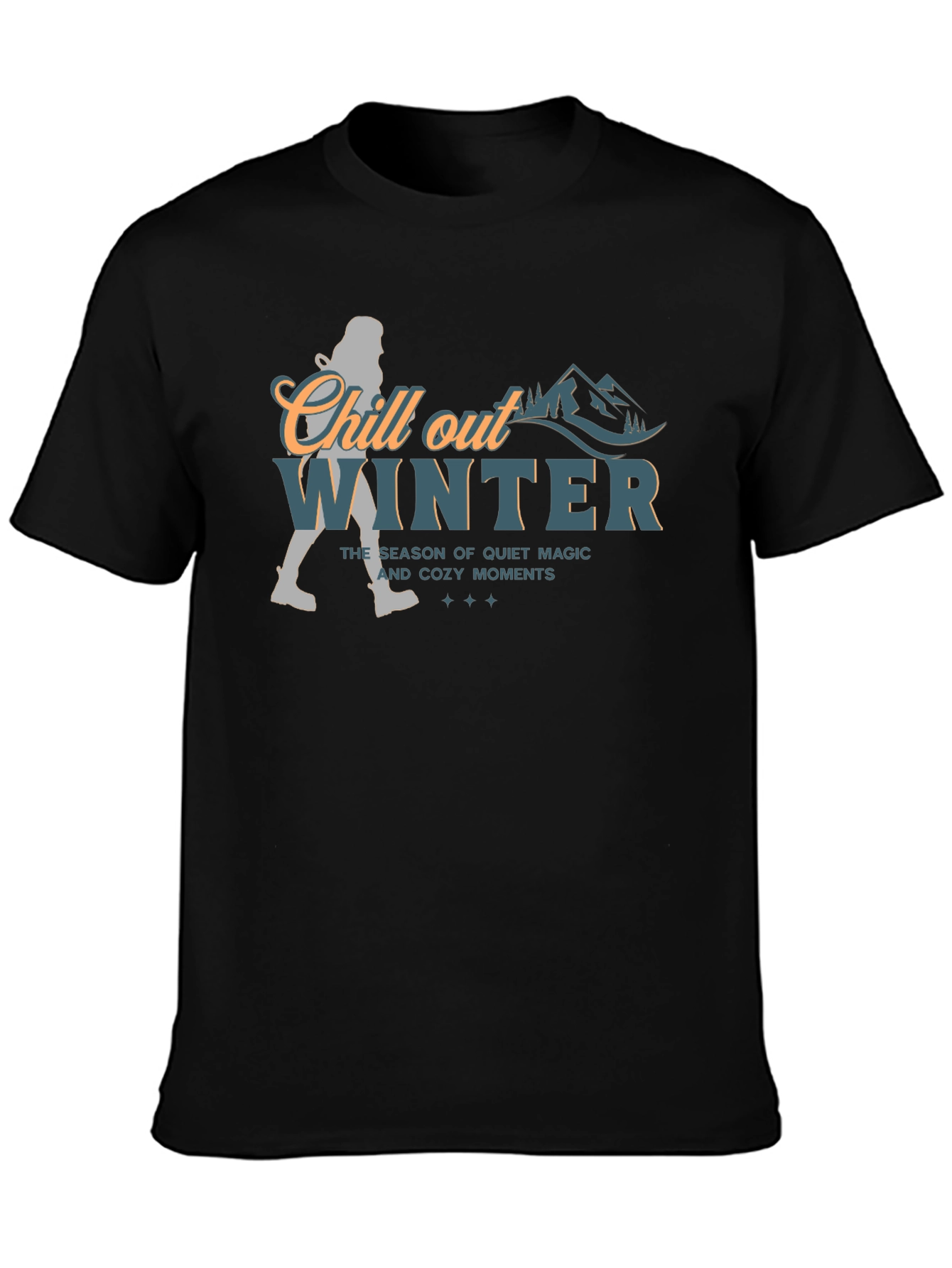 Chill Out Winter Graphic T-Shirt - Cozy Season Tee