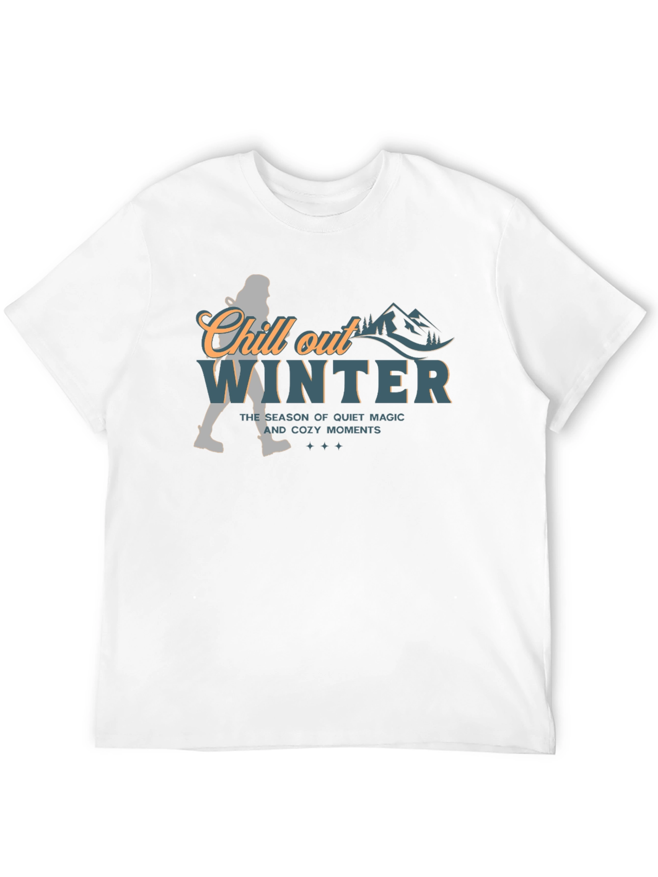 Chill Out Winter Graphic T-Shirt - Cozy Season Tee