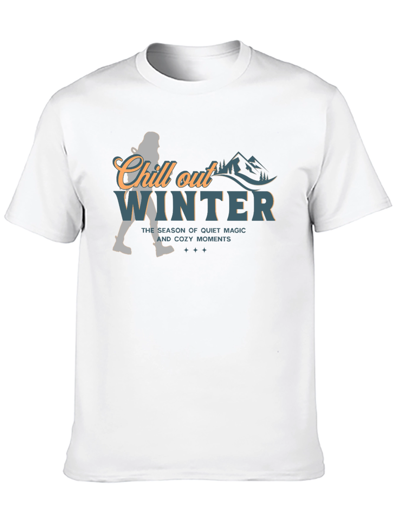 Chill Out Winter Graphic T-Shirt - Cozy Season Tee