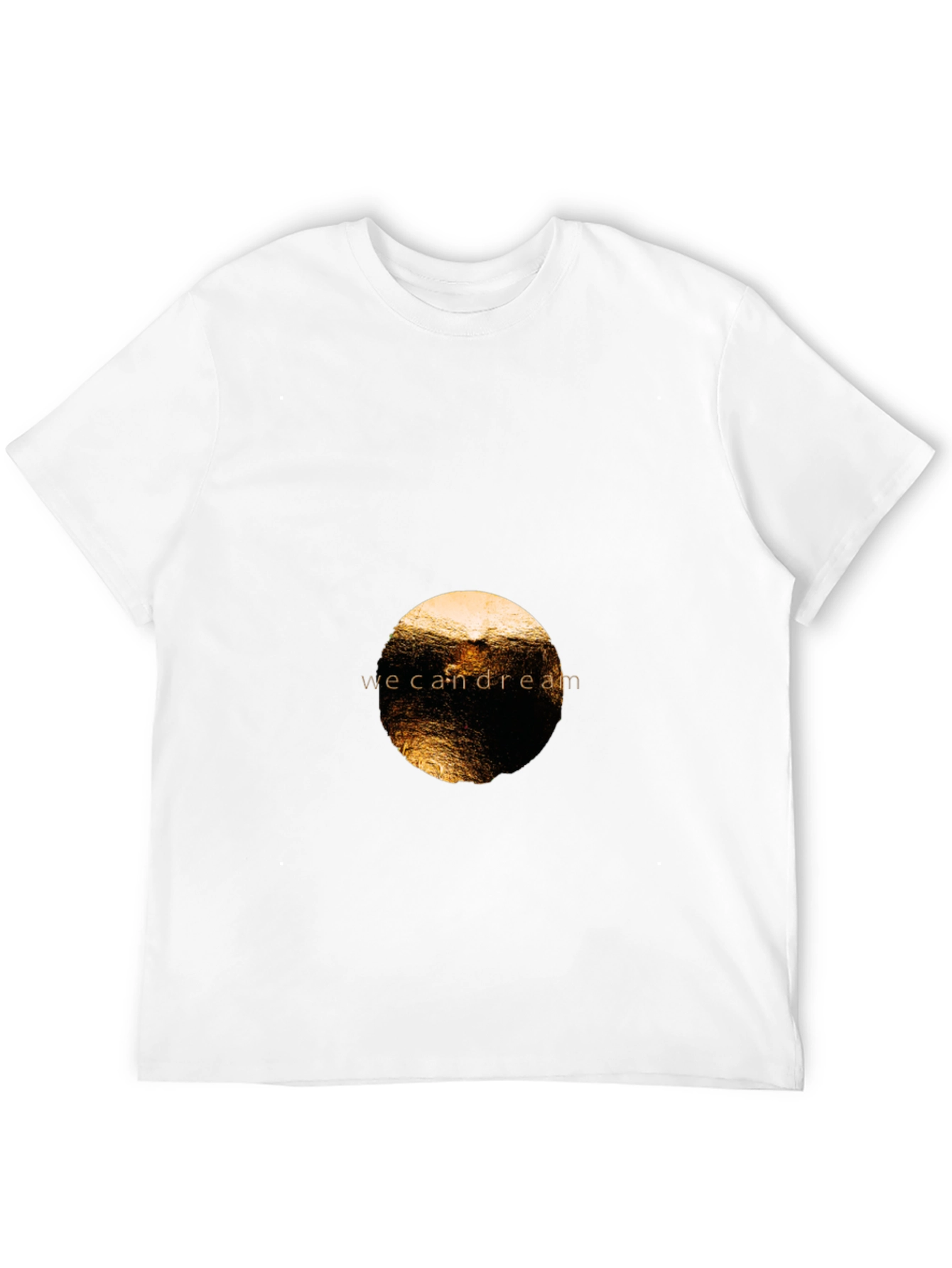 Black Tee with we can dream Graphic