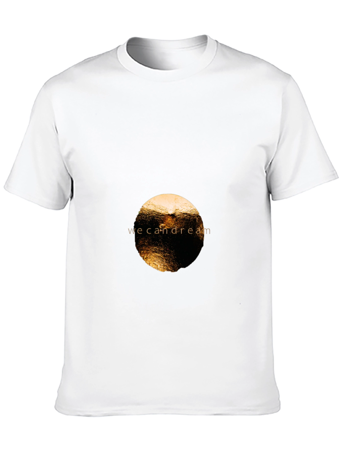 Black Tee with we can dream Graphic
