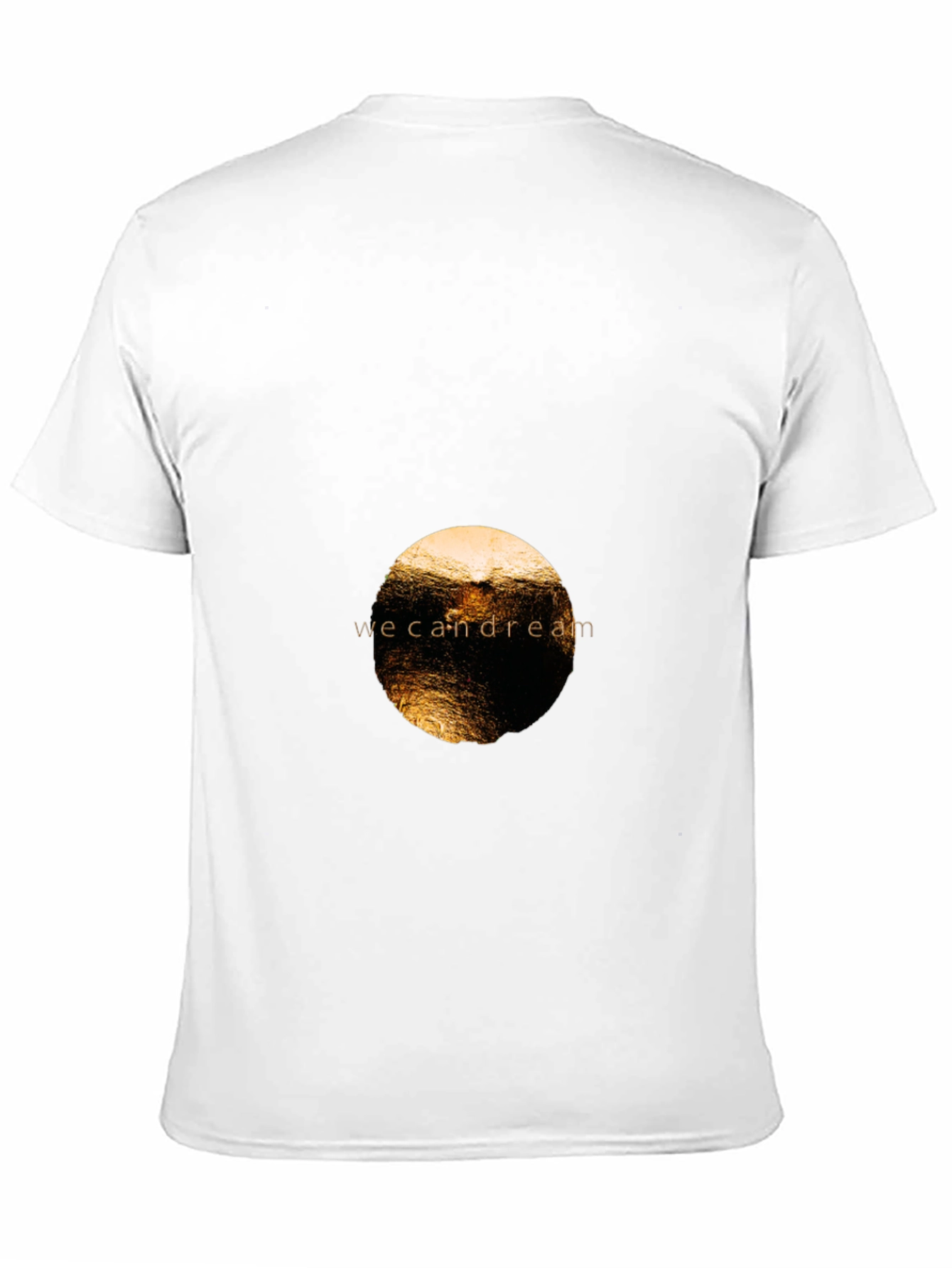 Black Tee with we can dream Graphic