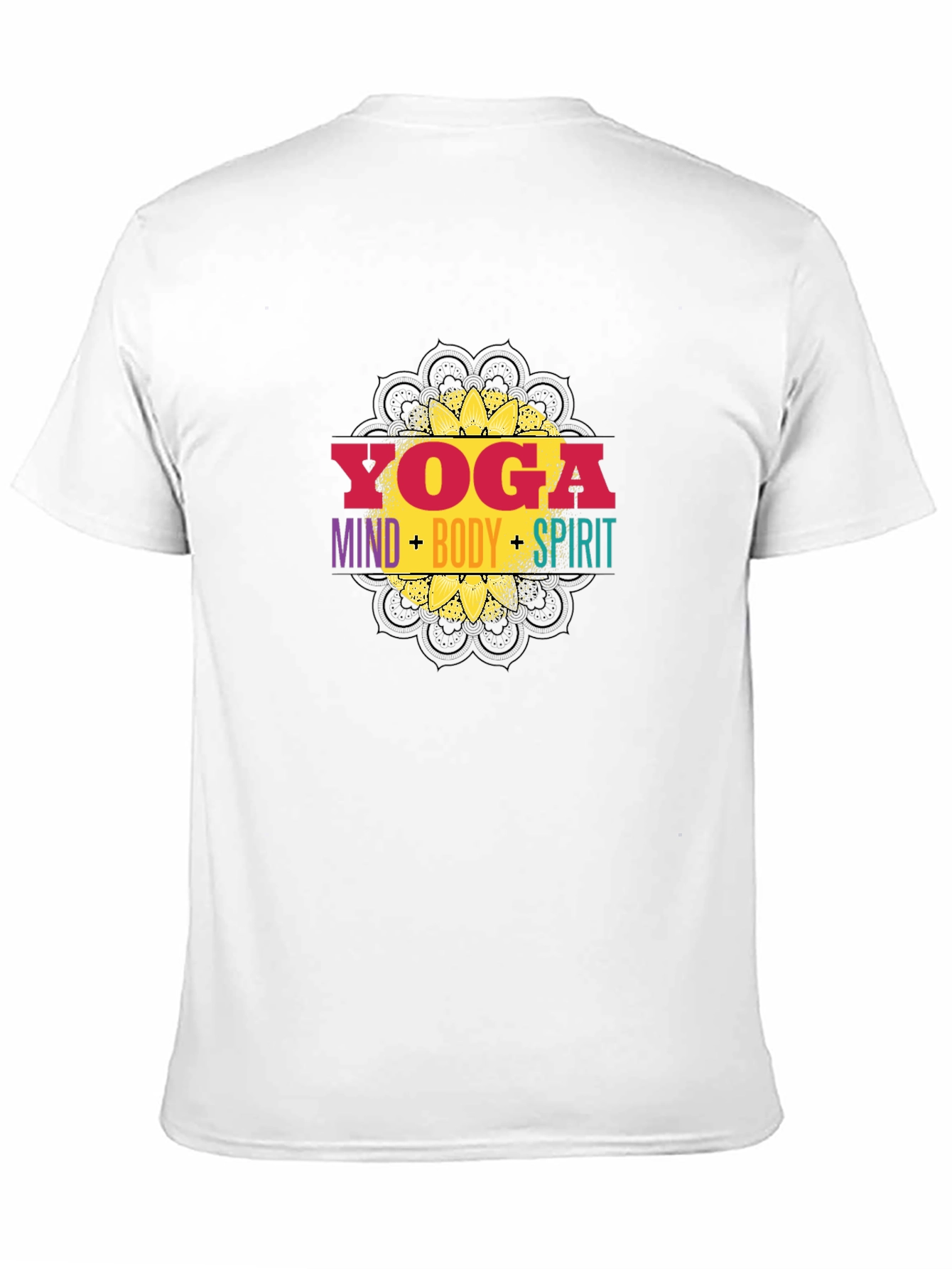 Yoga Mind Body Spirit Black T-Shirt